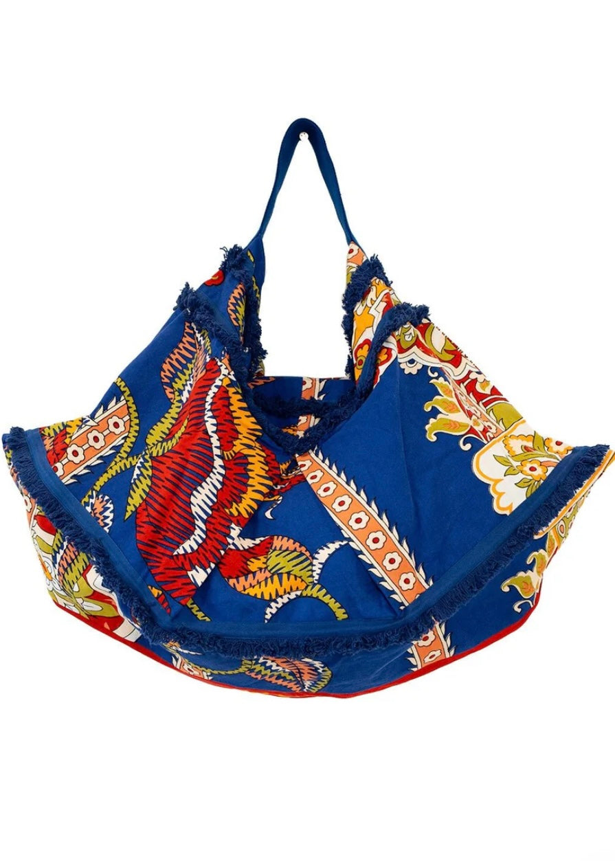 Carnival Slouch Bag - Colbalt blue