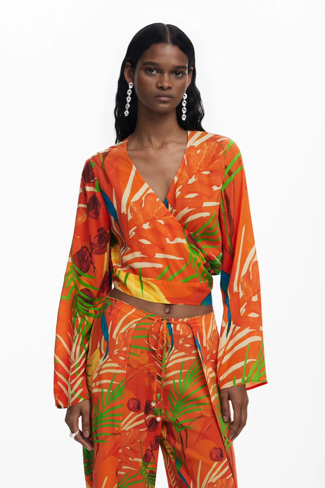 Wrap Top - Orange
