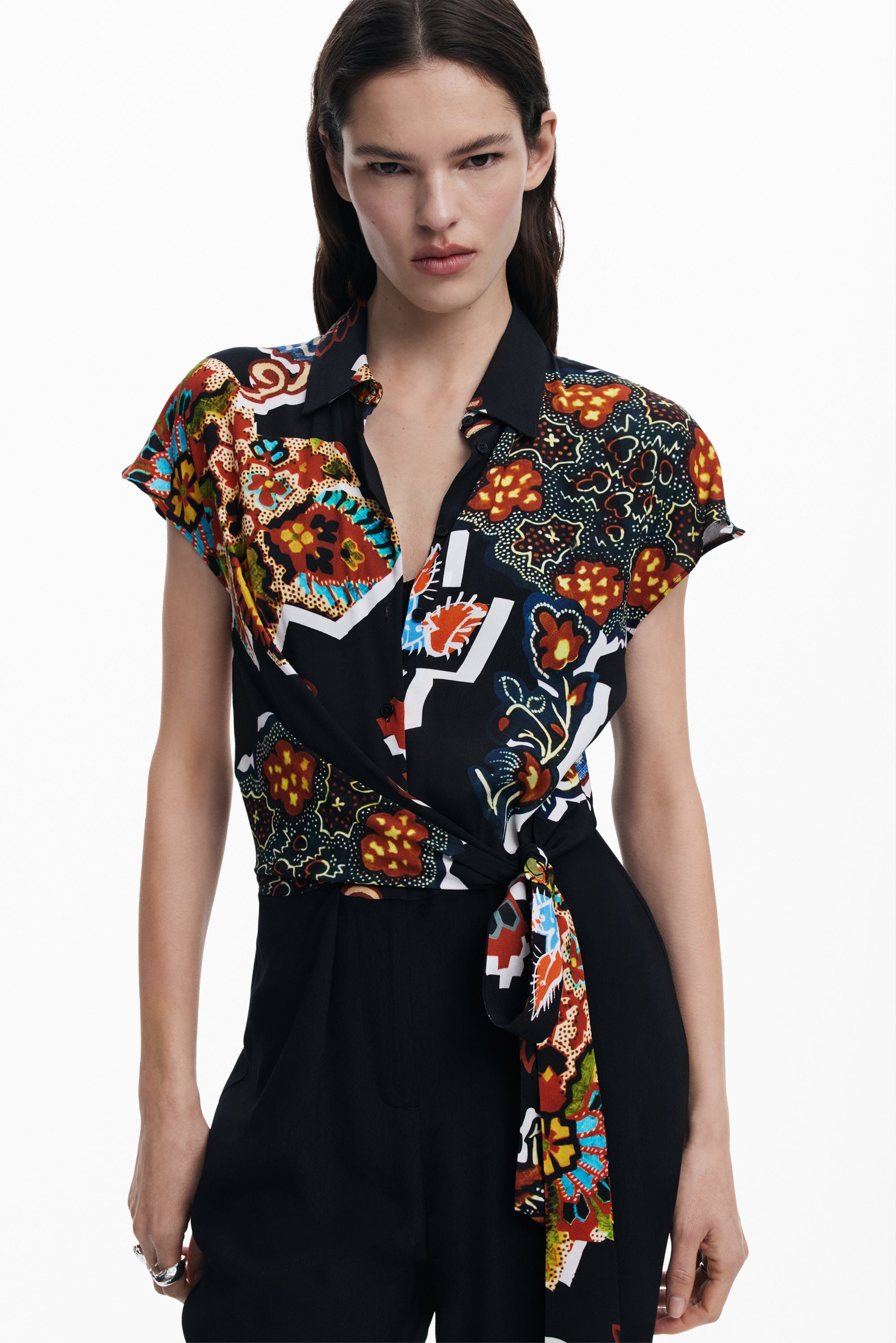 Abstract Jumpsuit - Black