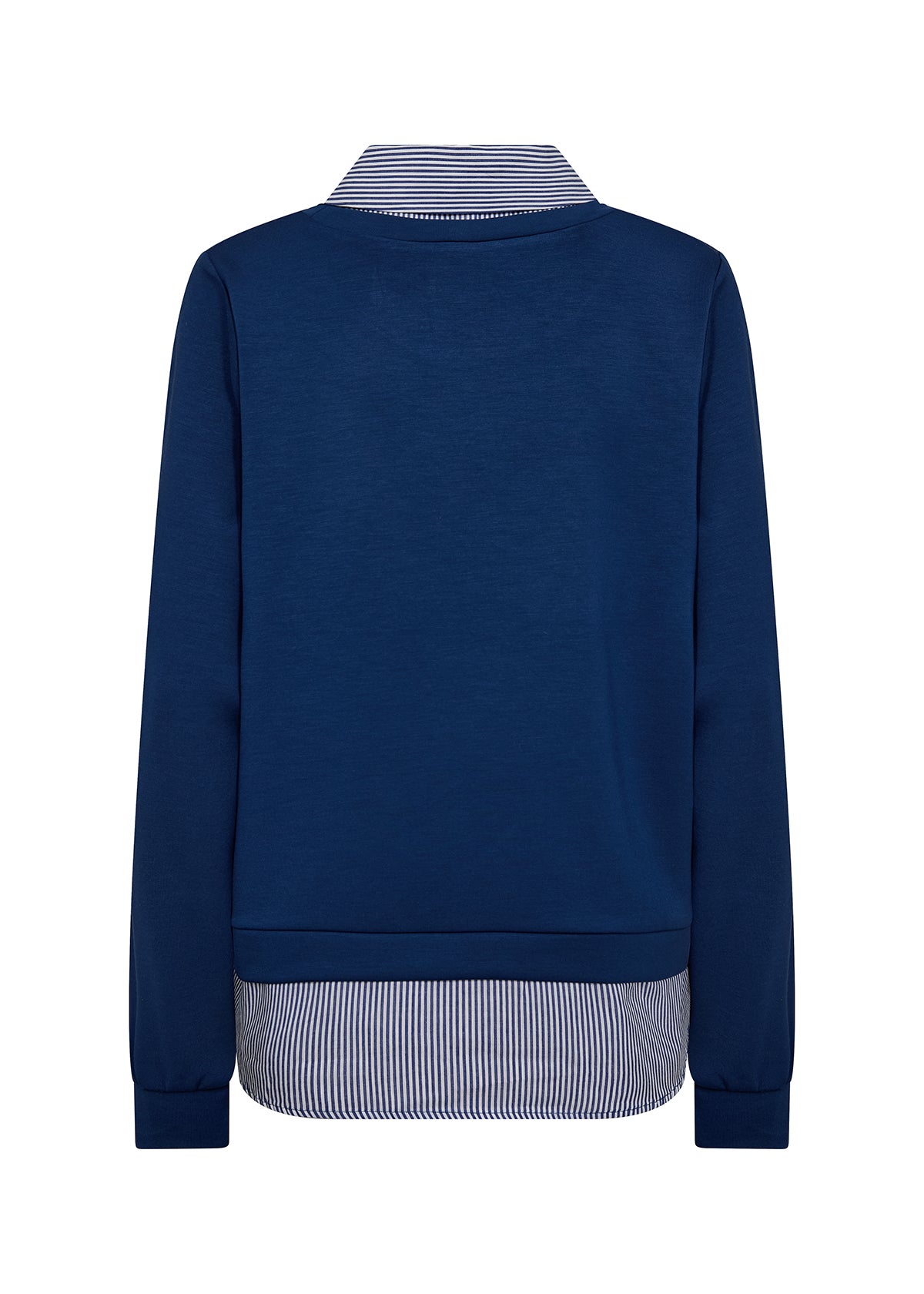 Banu Stripe Shirt Sweater - Royal Blue