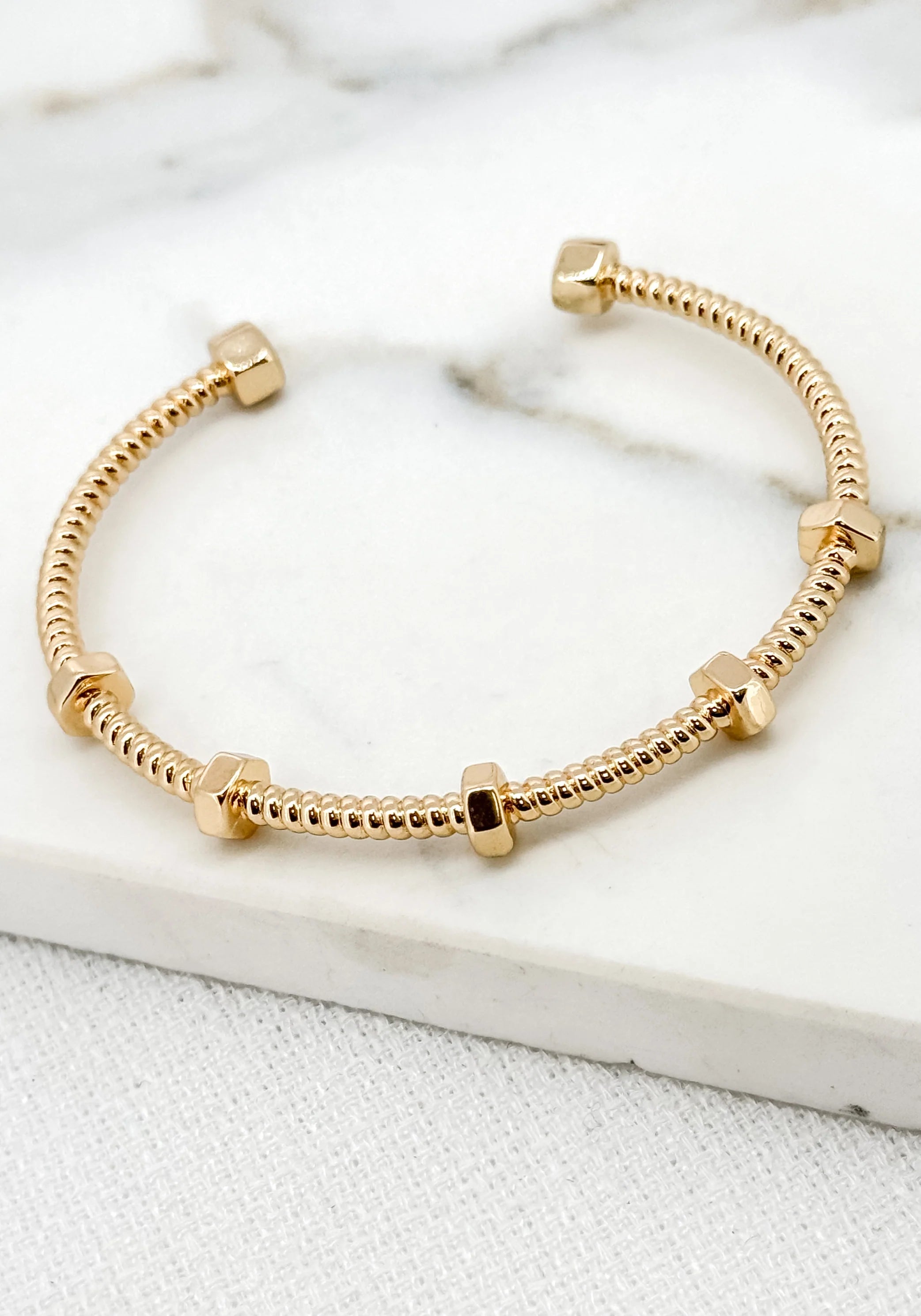 Adjustable Bangle - Gold