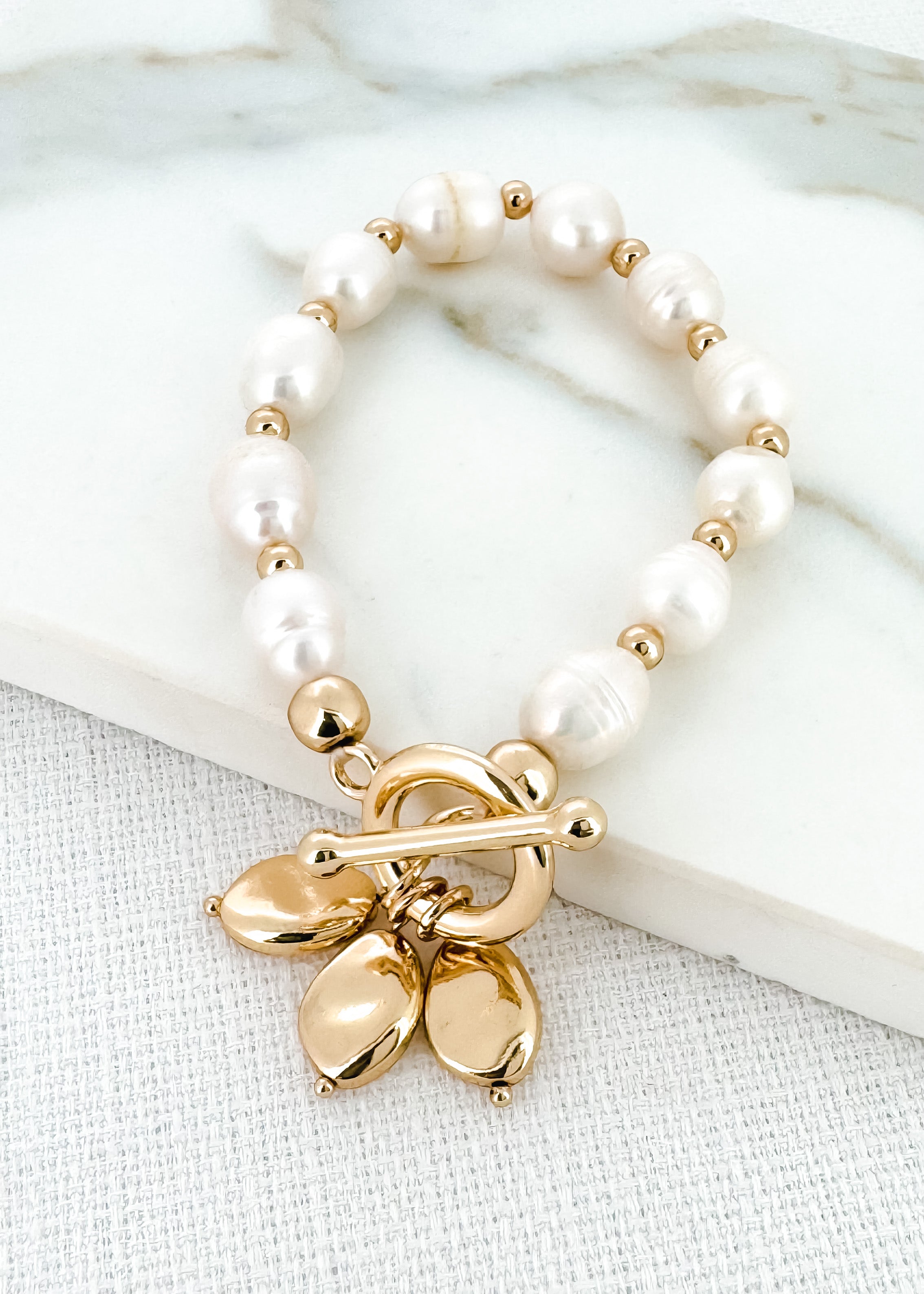 Bracelet - Gold/White