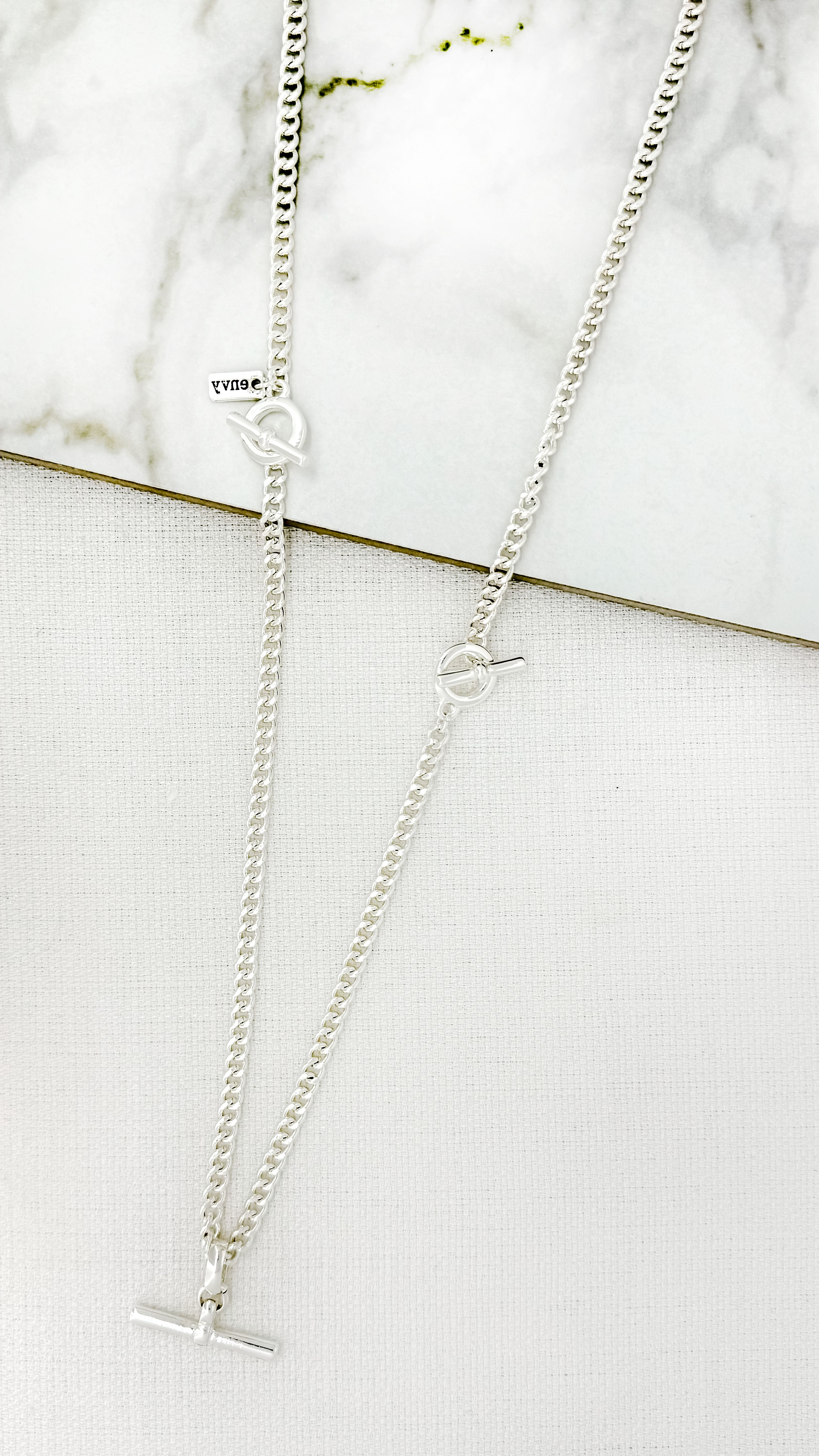 Long Necklace - Silver