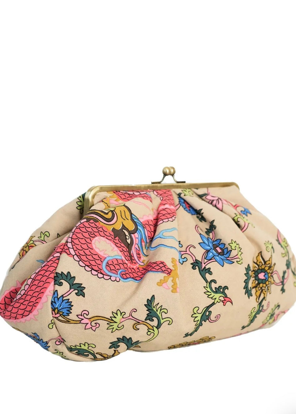 Dragon Clasp Bag - Sand