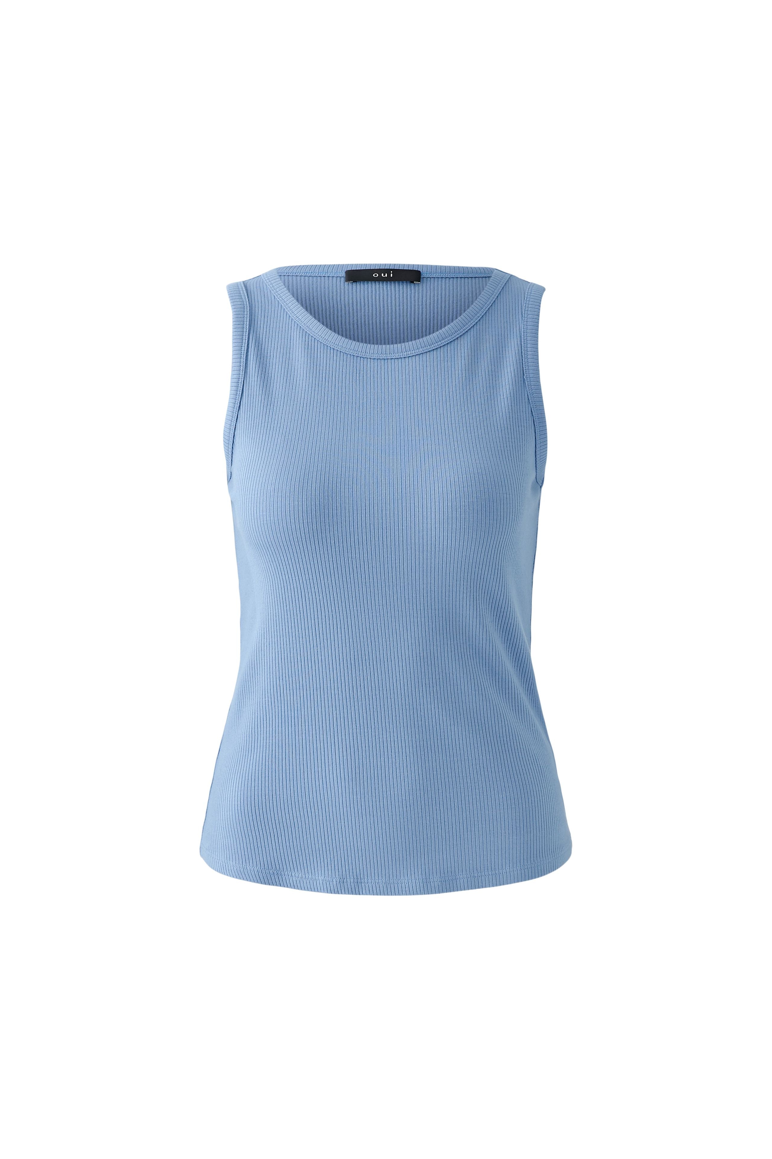 Ribbed Vest - Blue