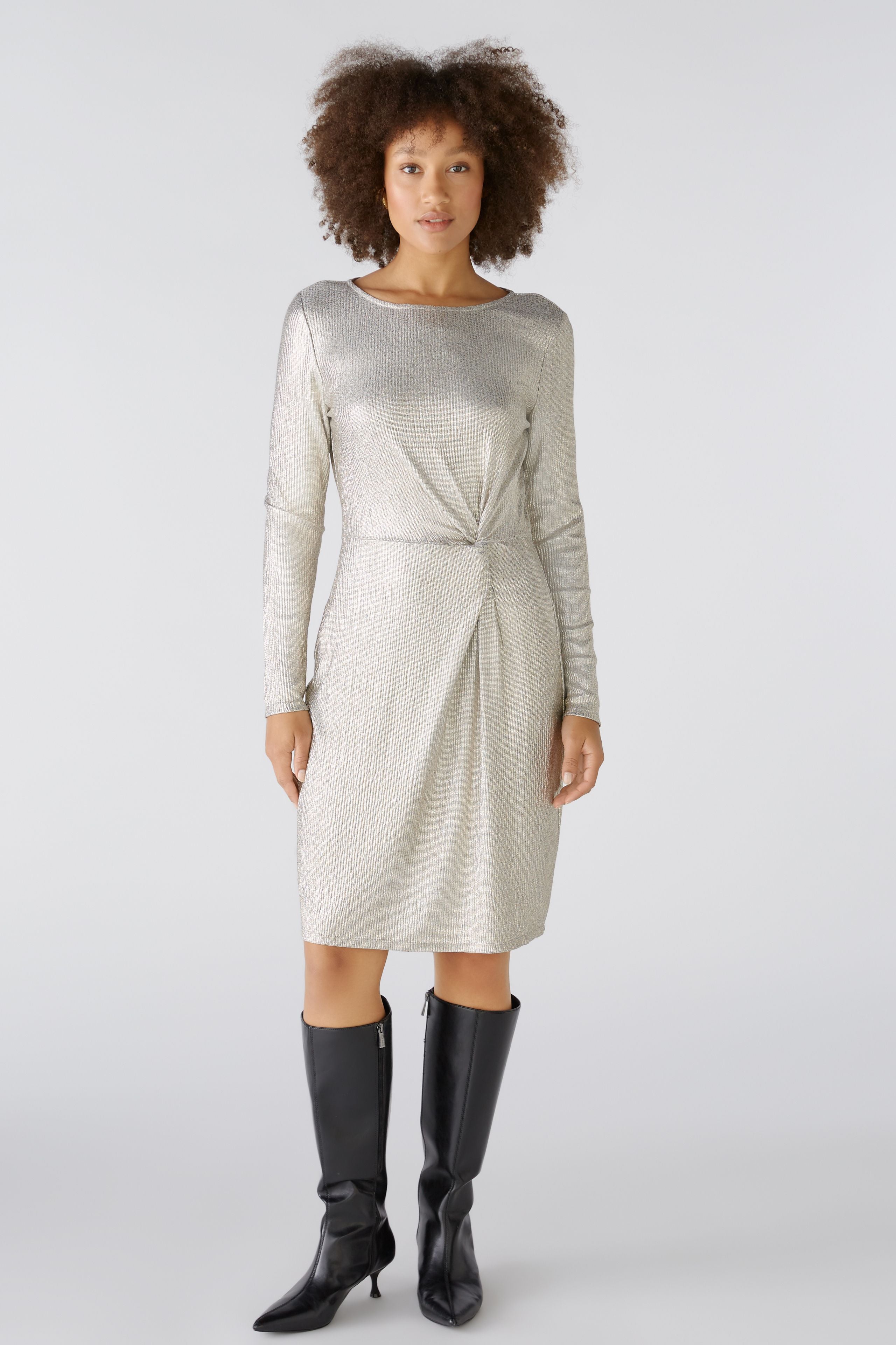 Metallic Dress - Light Gold