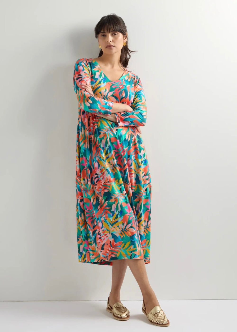 Tropical Bubble Dress - Multi