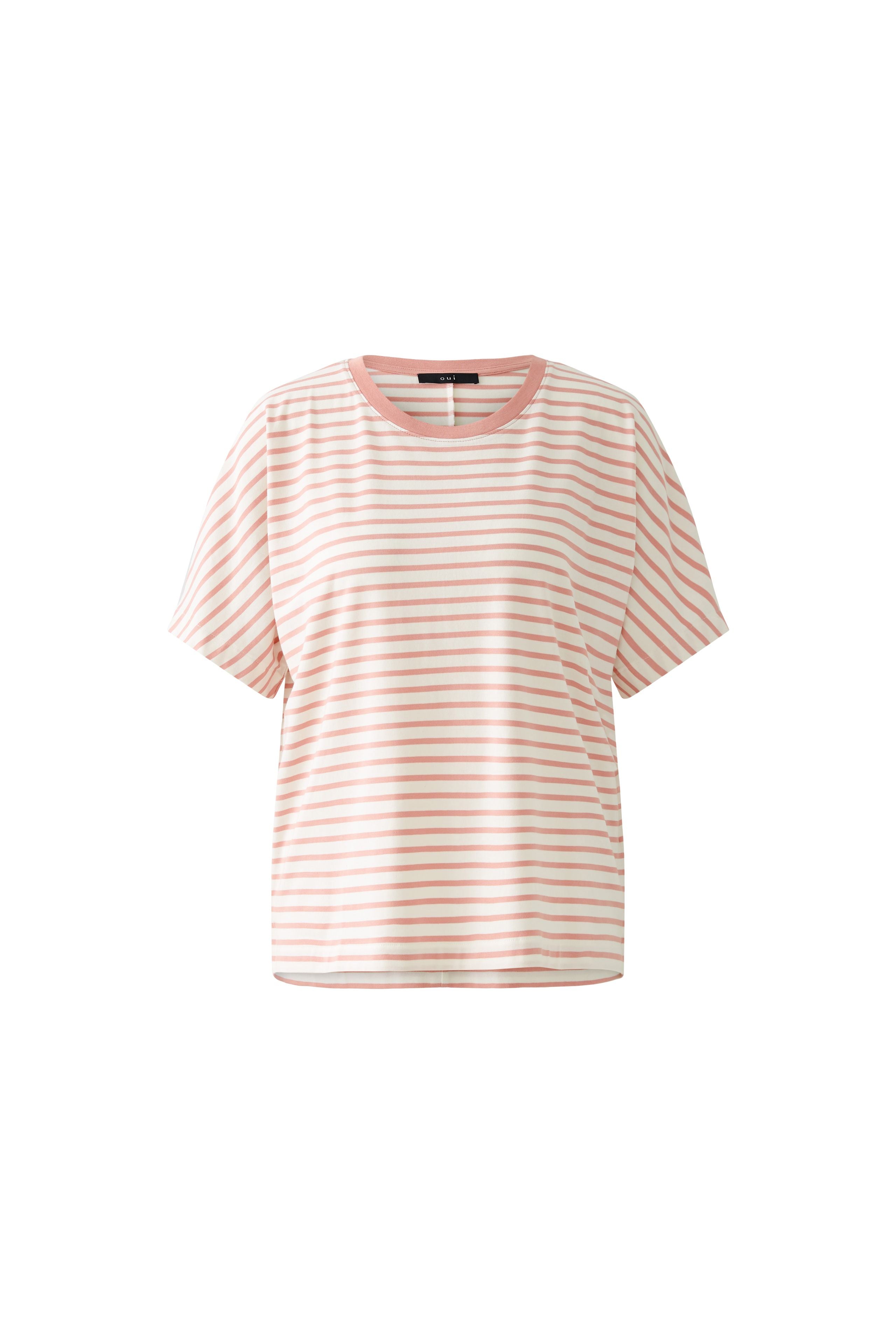Striped T-Shirt - White/Pink