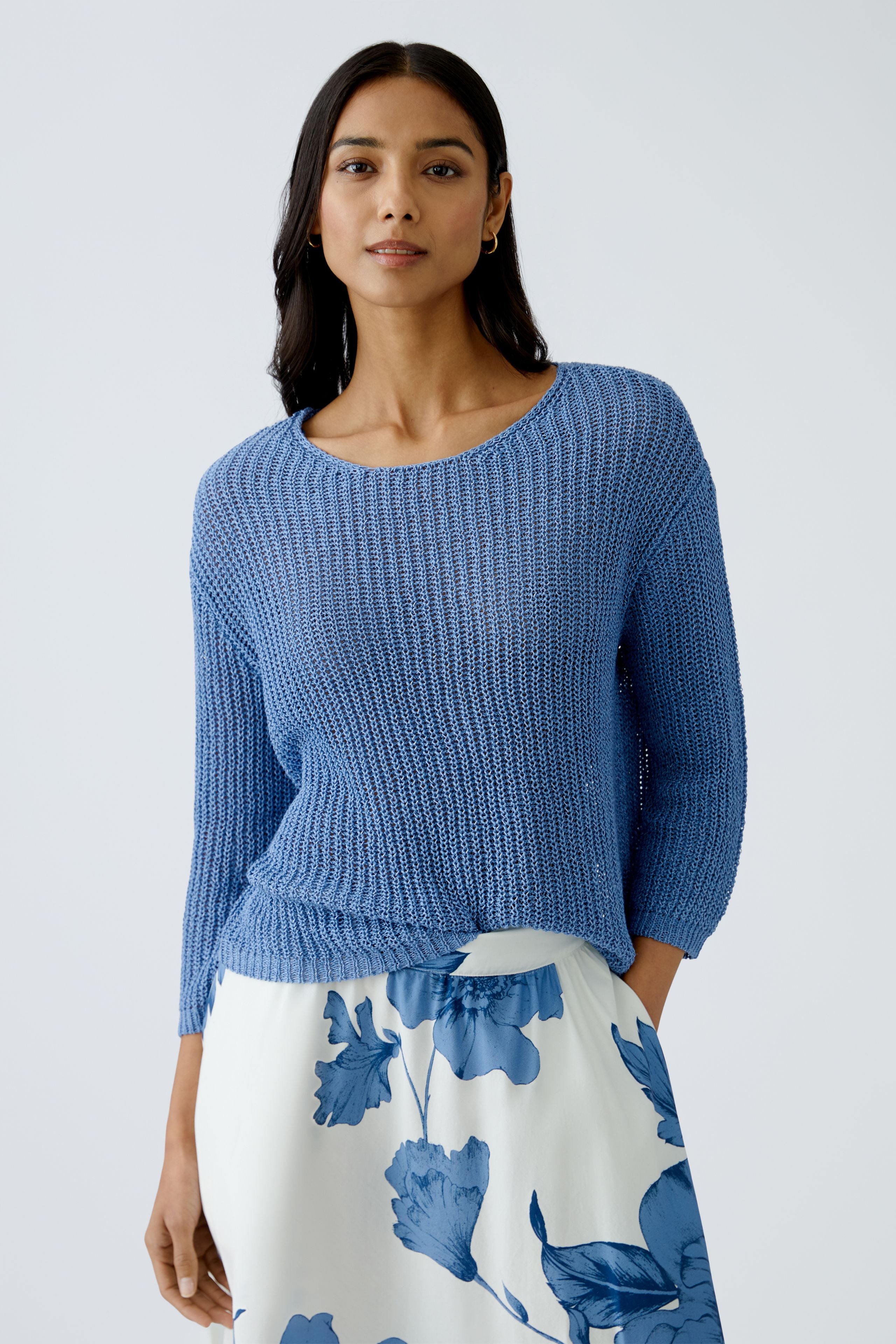 Knitted Jumper - Ocean Blue