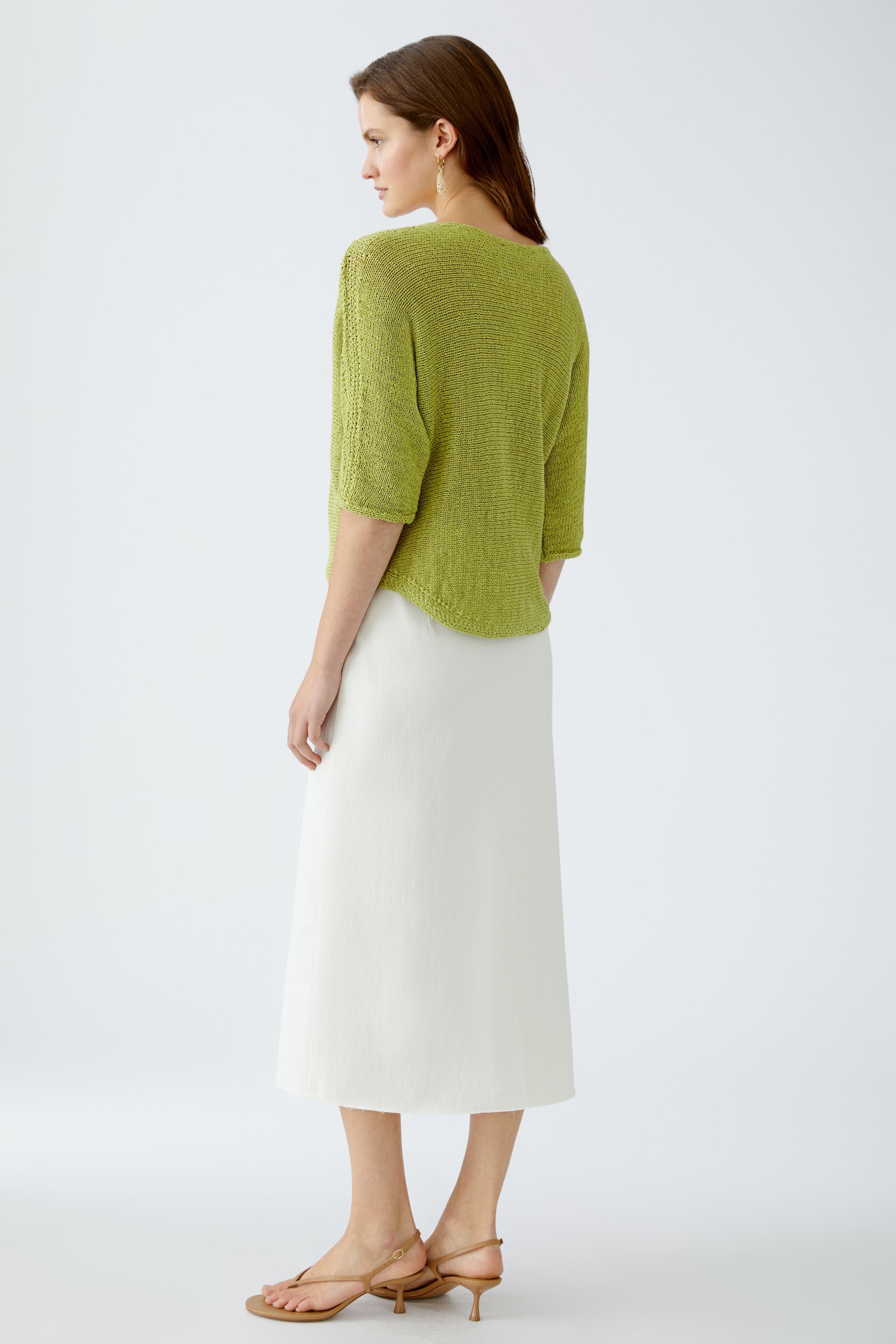 Quarter Sleeve Jumper - Green