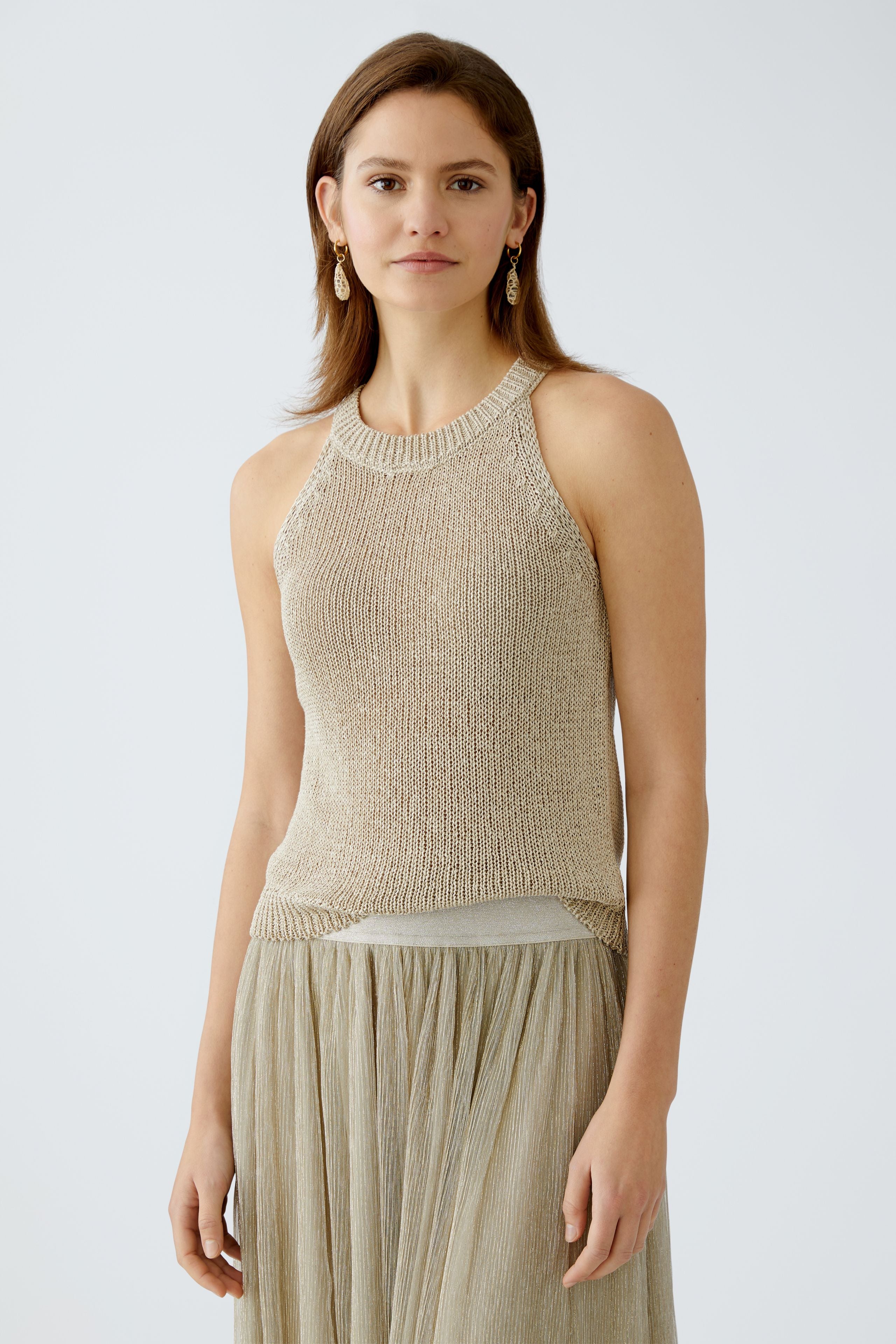 Knitted Vest - Sand