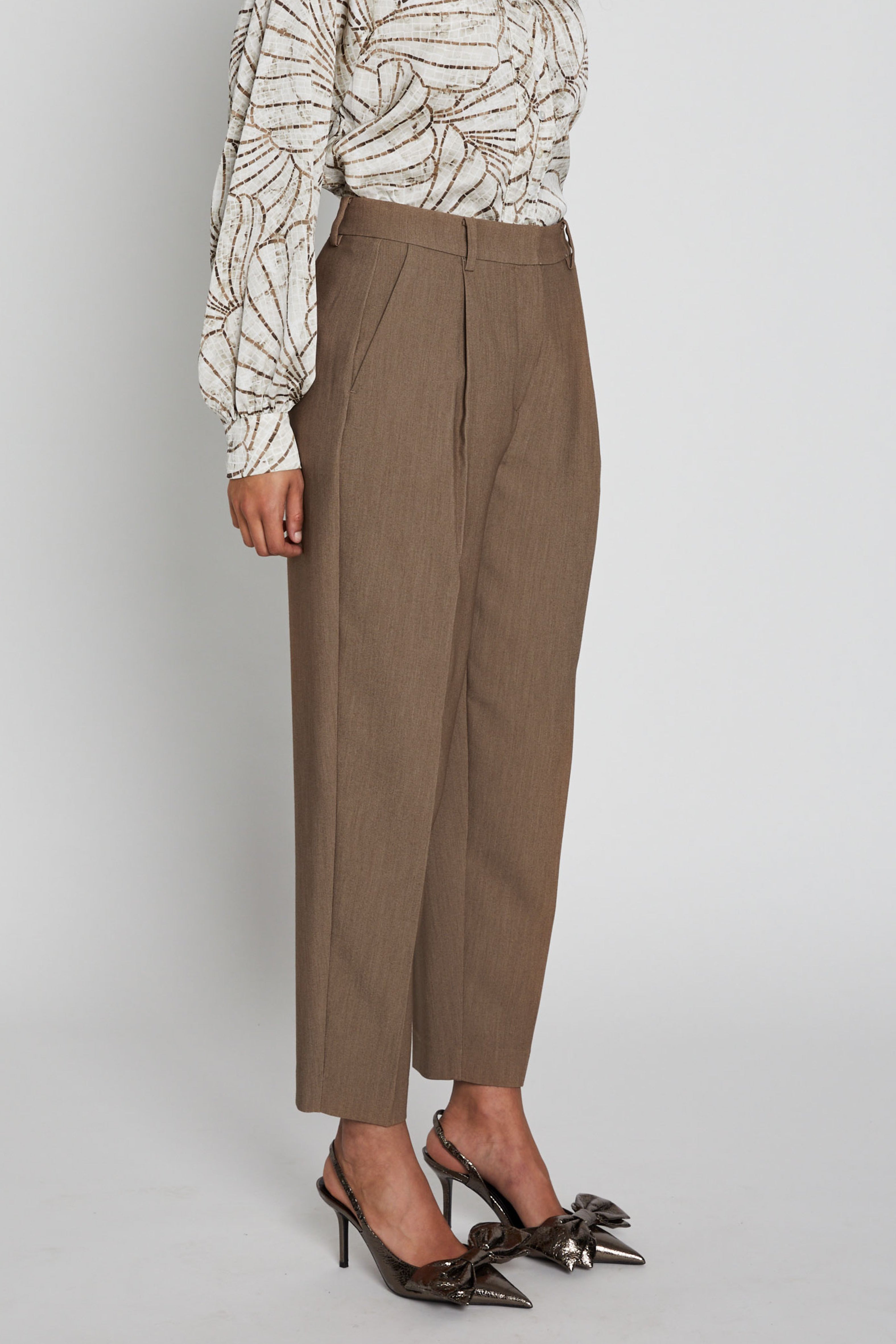 Dangy Trousers - Shitake Melange