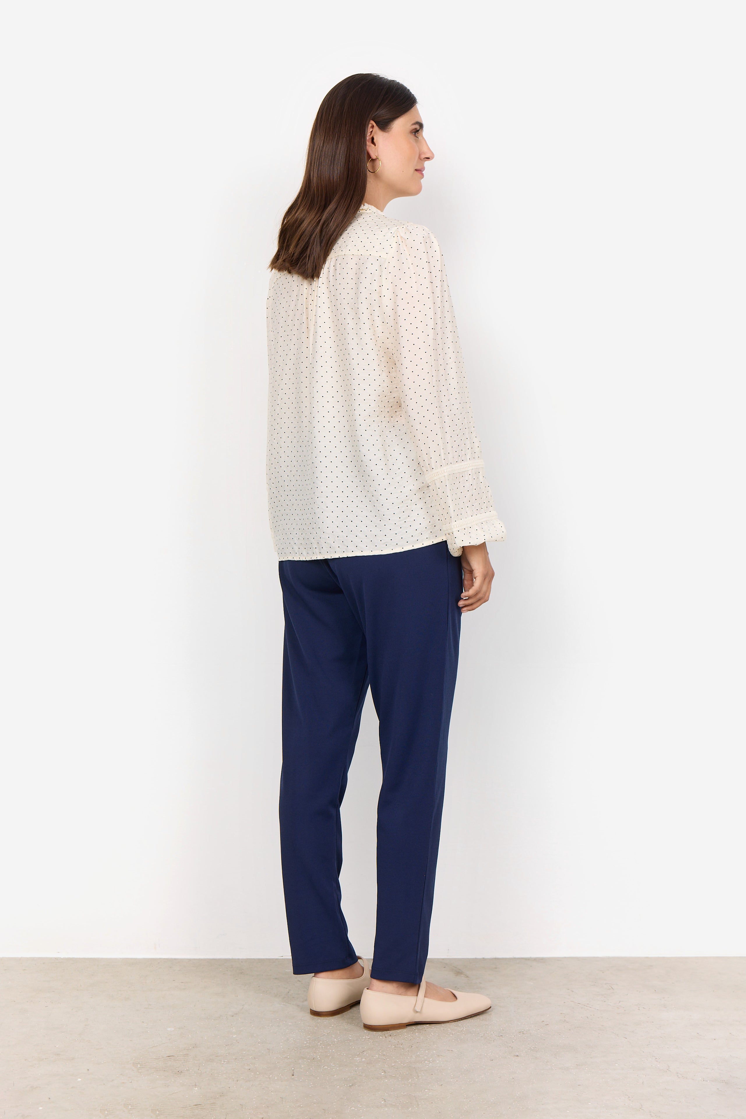 Orit Blouse - Cream Spot