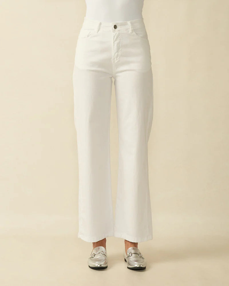 Wide Leg Trouser - White