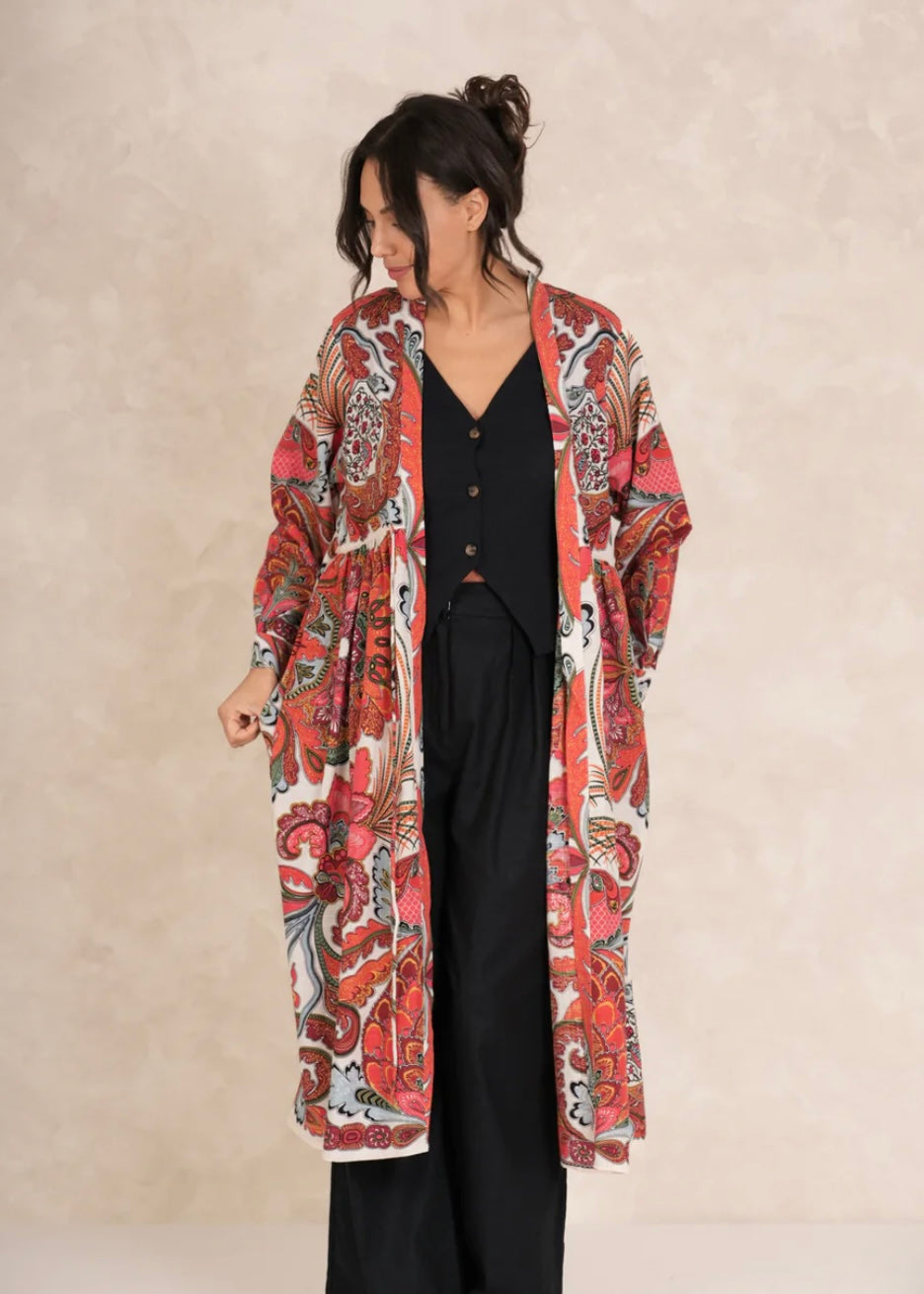 Fiesta Duster Jacket - Orange