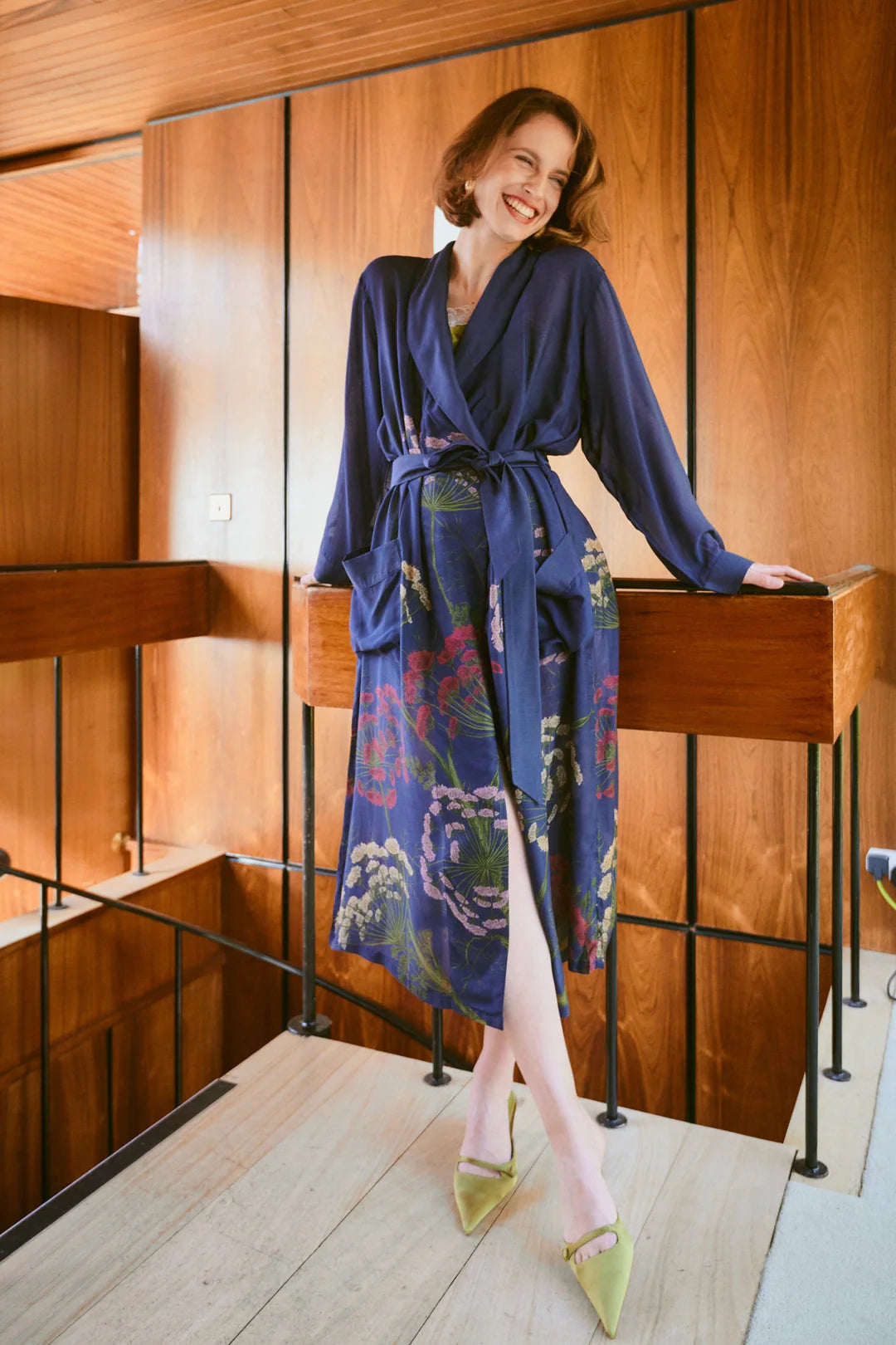 Parsley Seed Gown - Navy Blue Multi