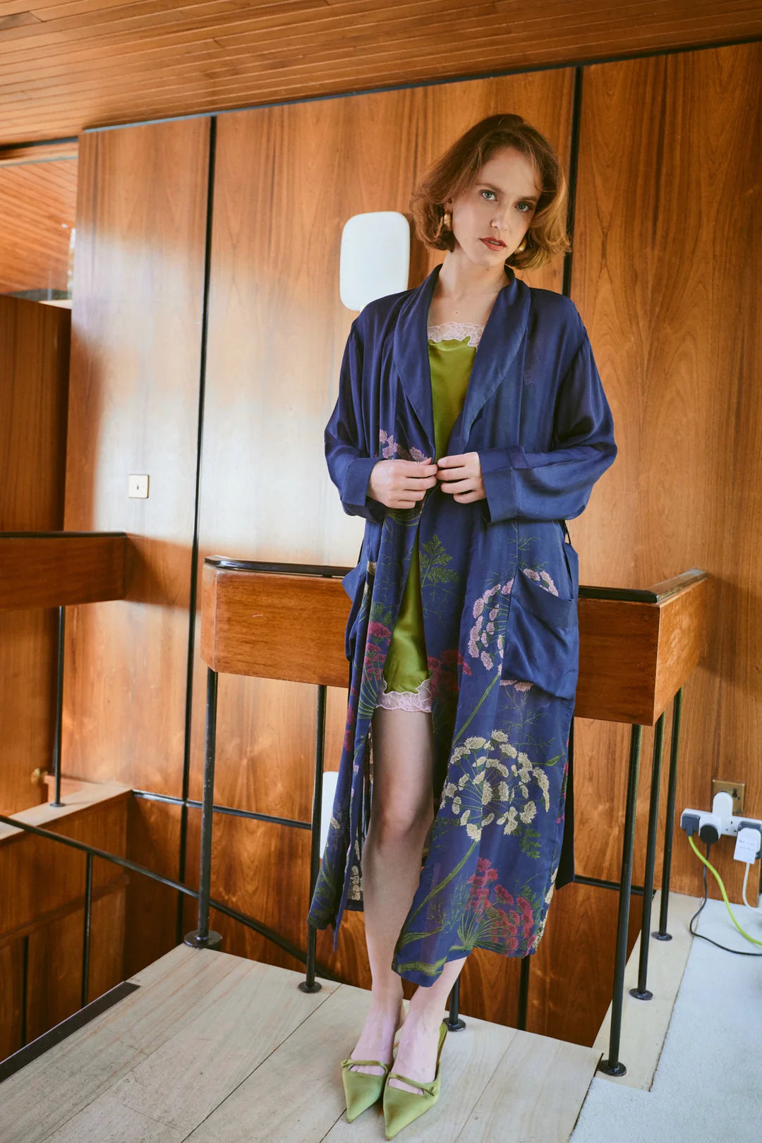 Parsley Seed Gown - Navy Blue Multi