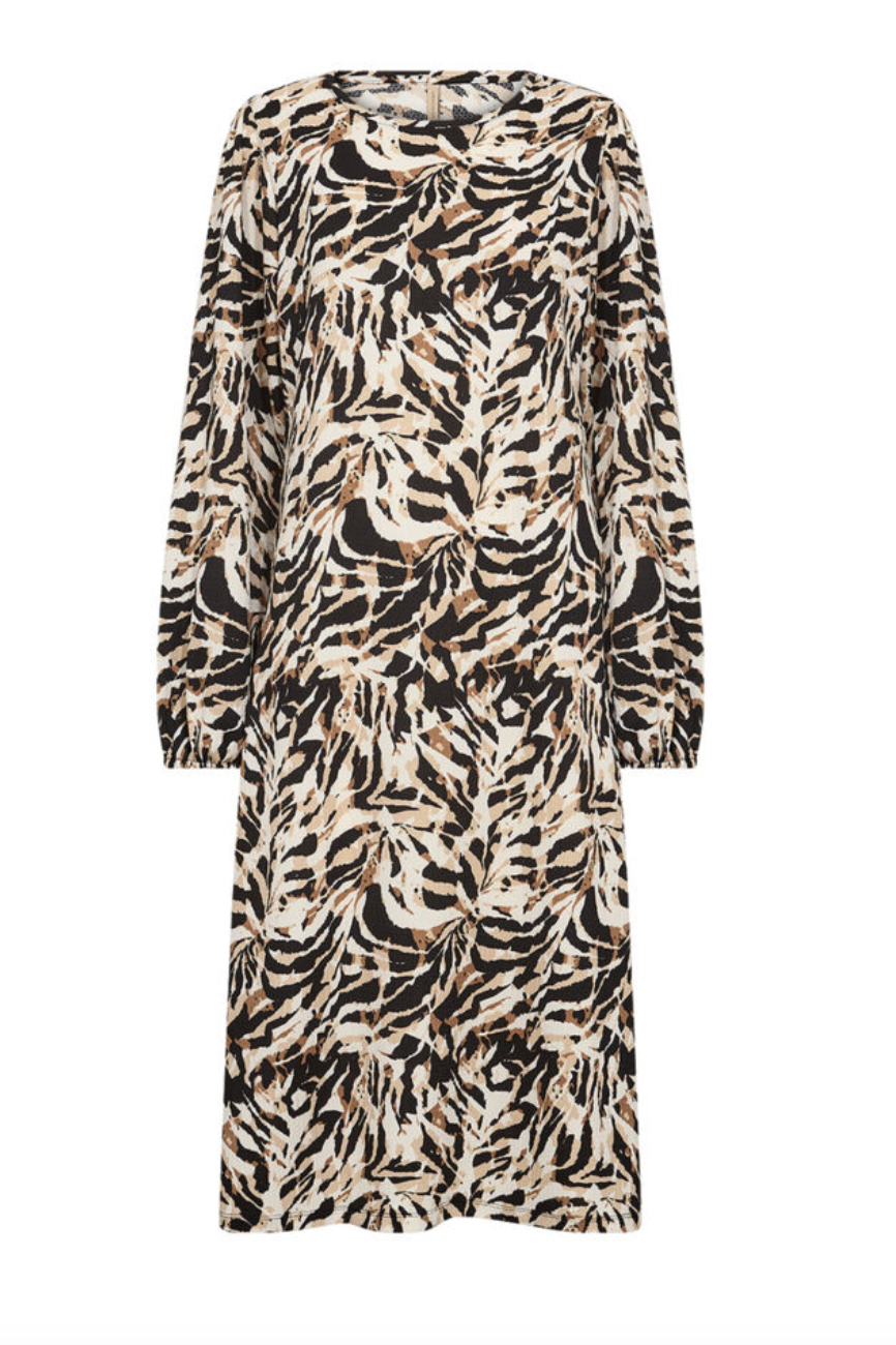 Perla Dress - Cream/Black