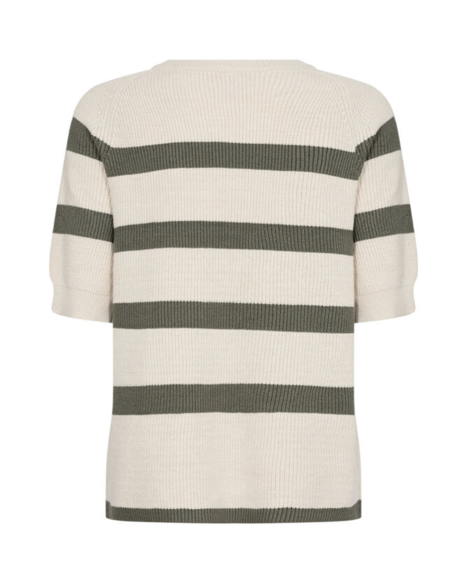 Kanita Striped Jumper - Cream/Khaki