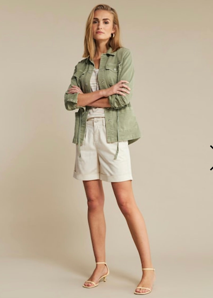 Cleo Linen Mix Short - Stone
