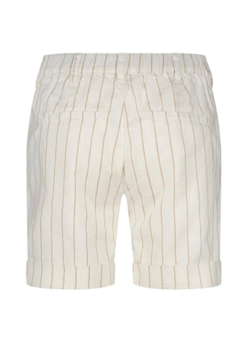 Cleo Pinstripe Short - Dark Sand