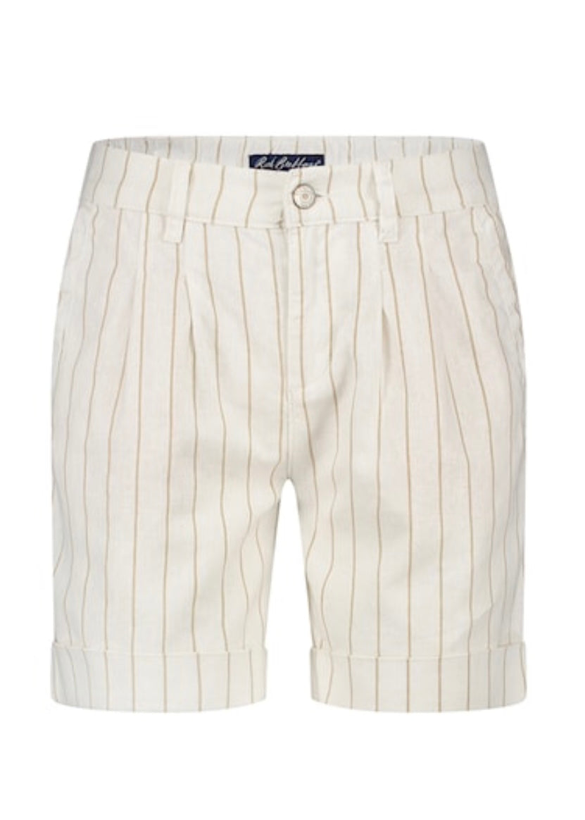 Cleo Pinstripe Short - Dark Sand