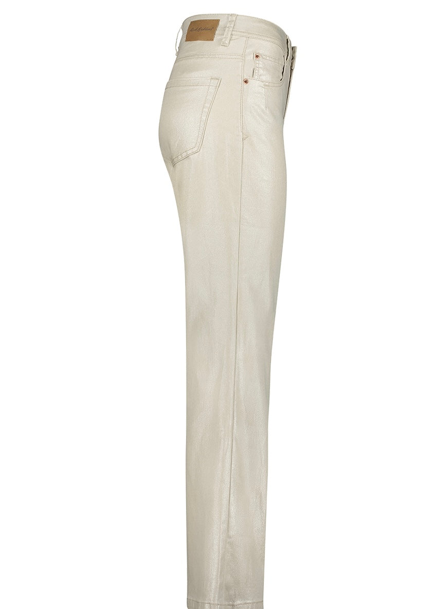 Colette Metallic Jeans - Pearl