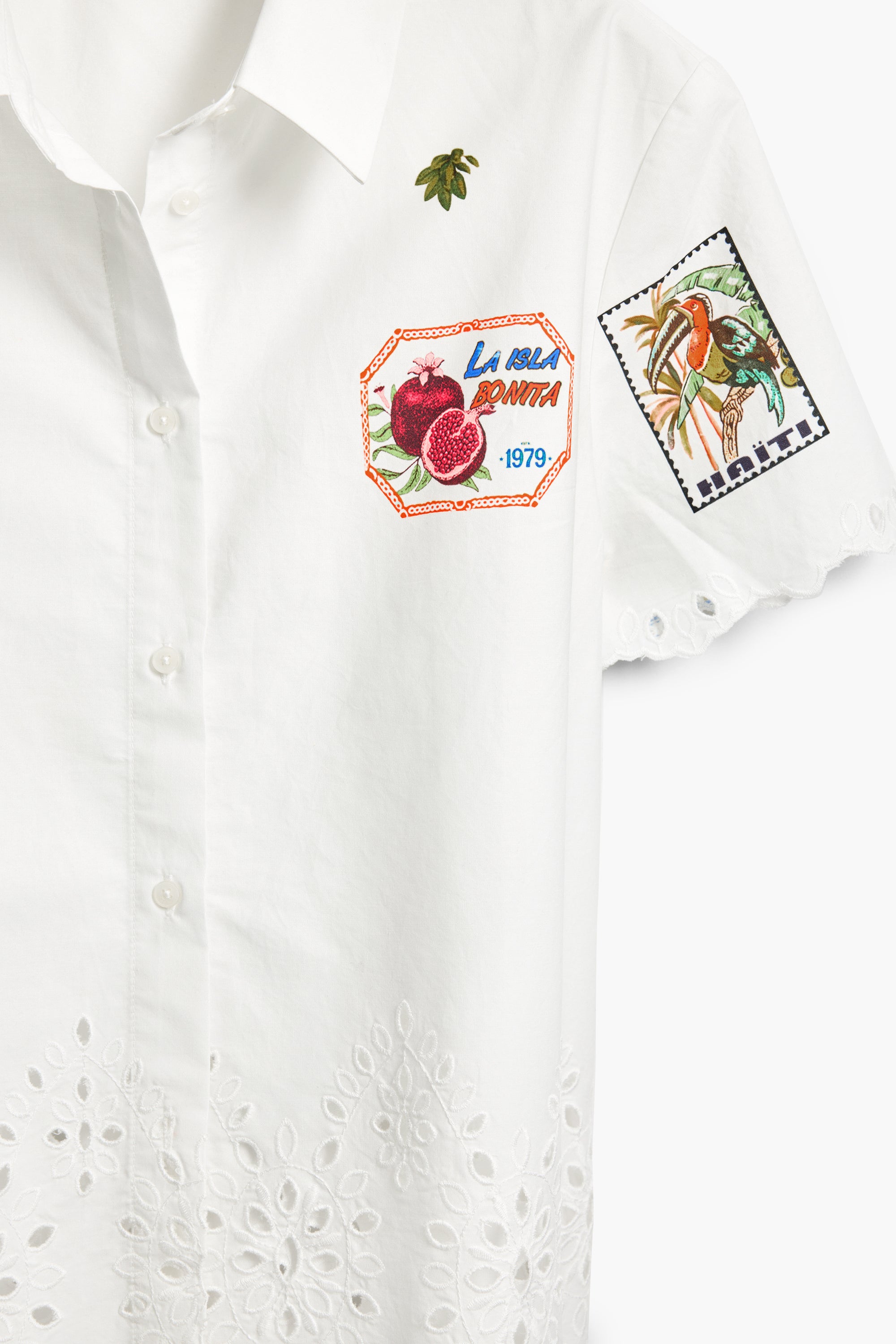 Motif Shirt - White