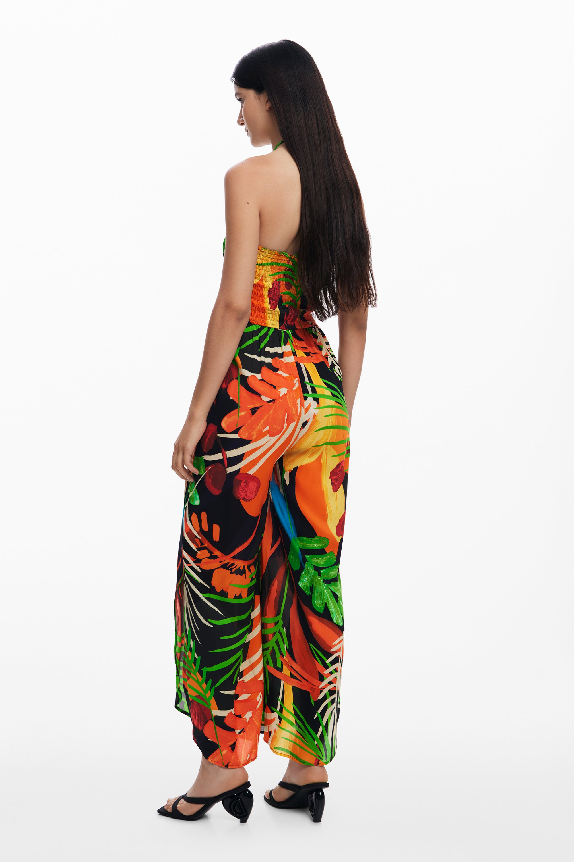 Tropical Jumpsuit - Black