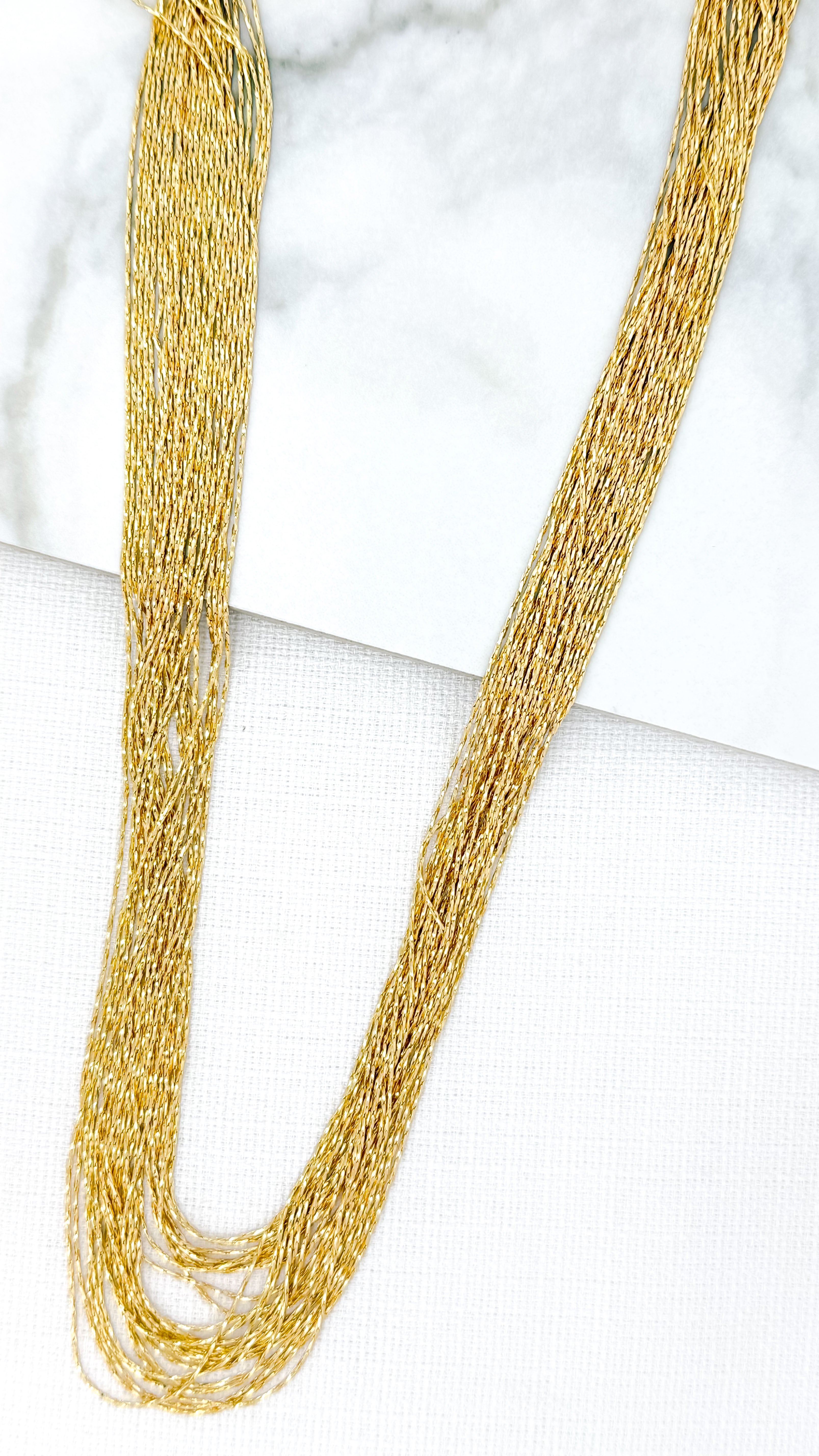 Long Necklace - Gold