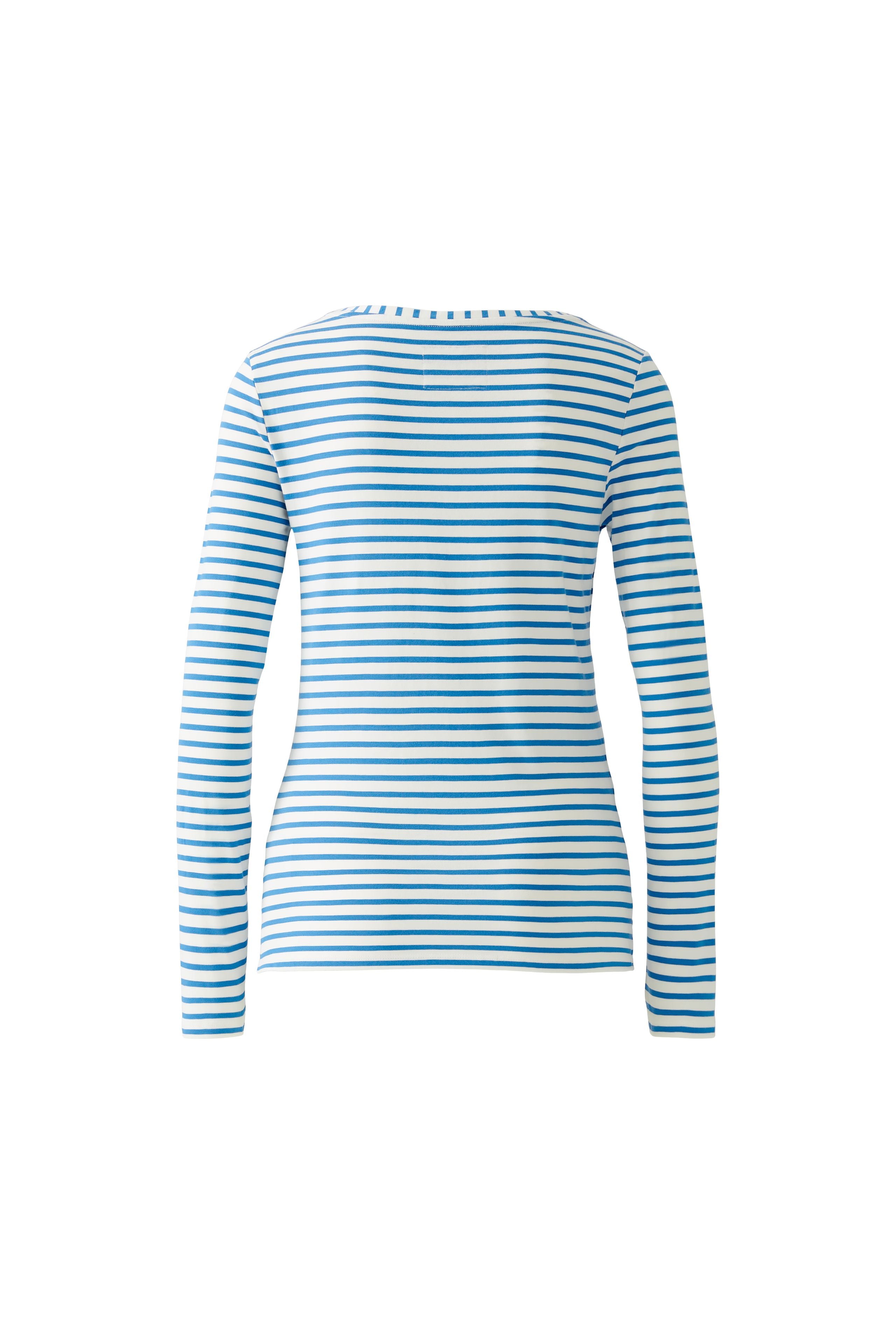 Striped Long Sleeve Top - Blue/OffWhite