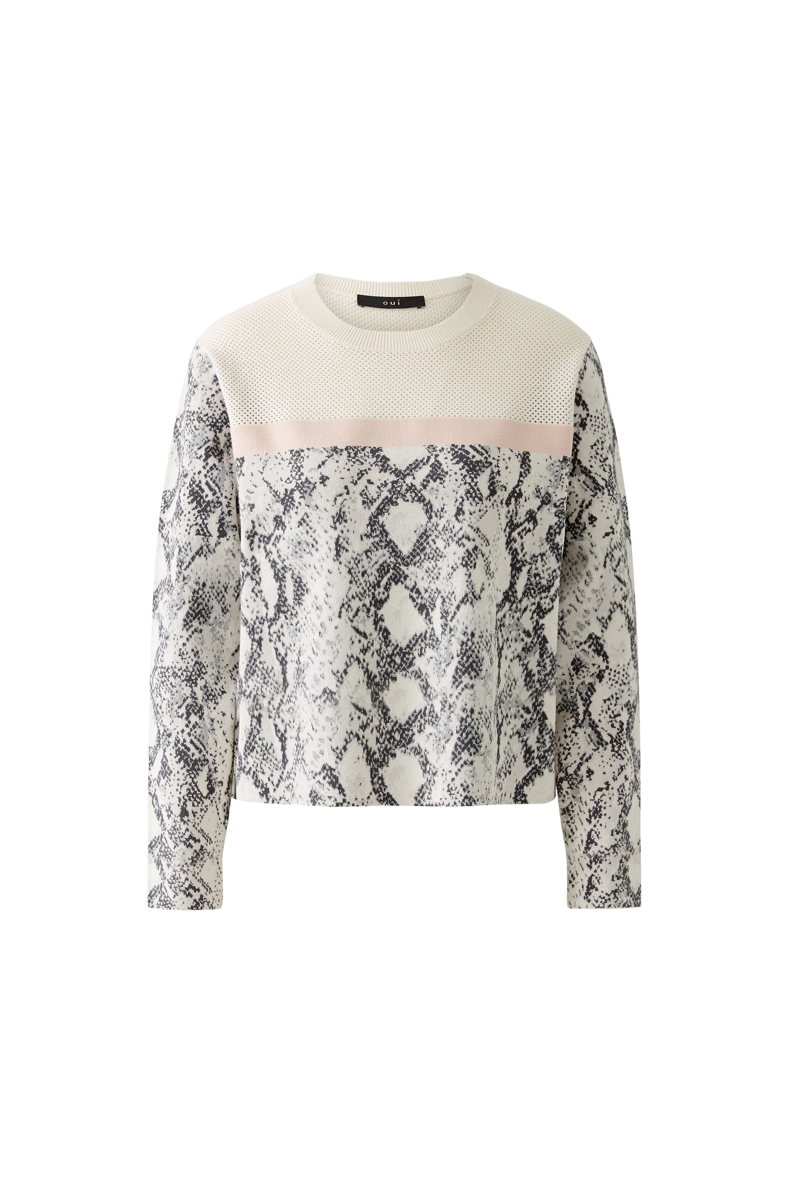 Long Sleeve Jumper - Snake Skin