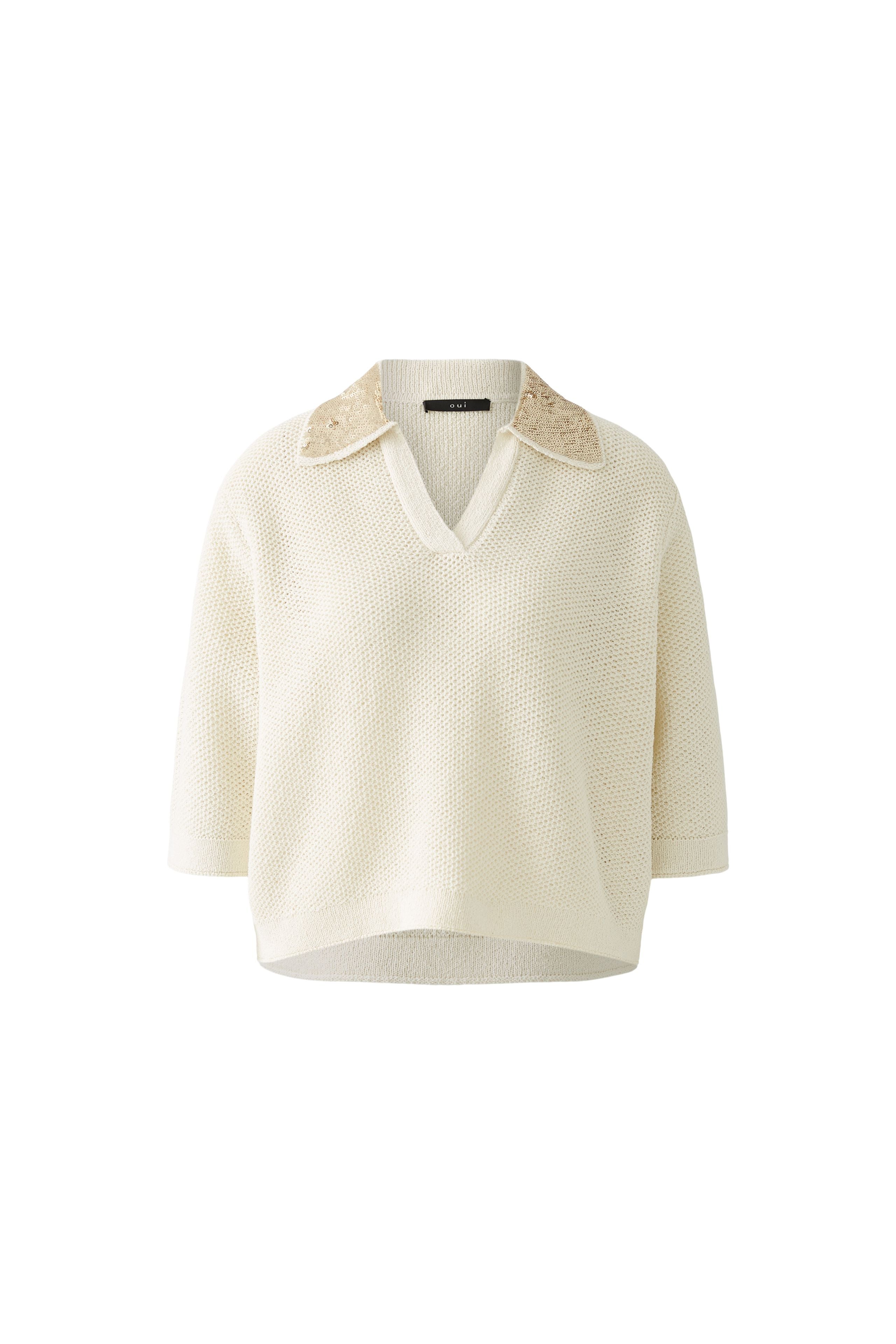 Collared Jumper - Cream