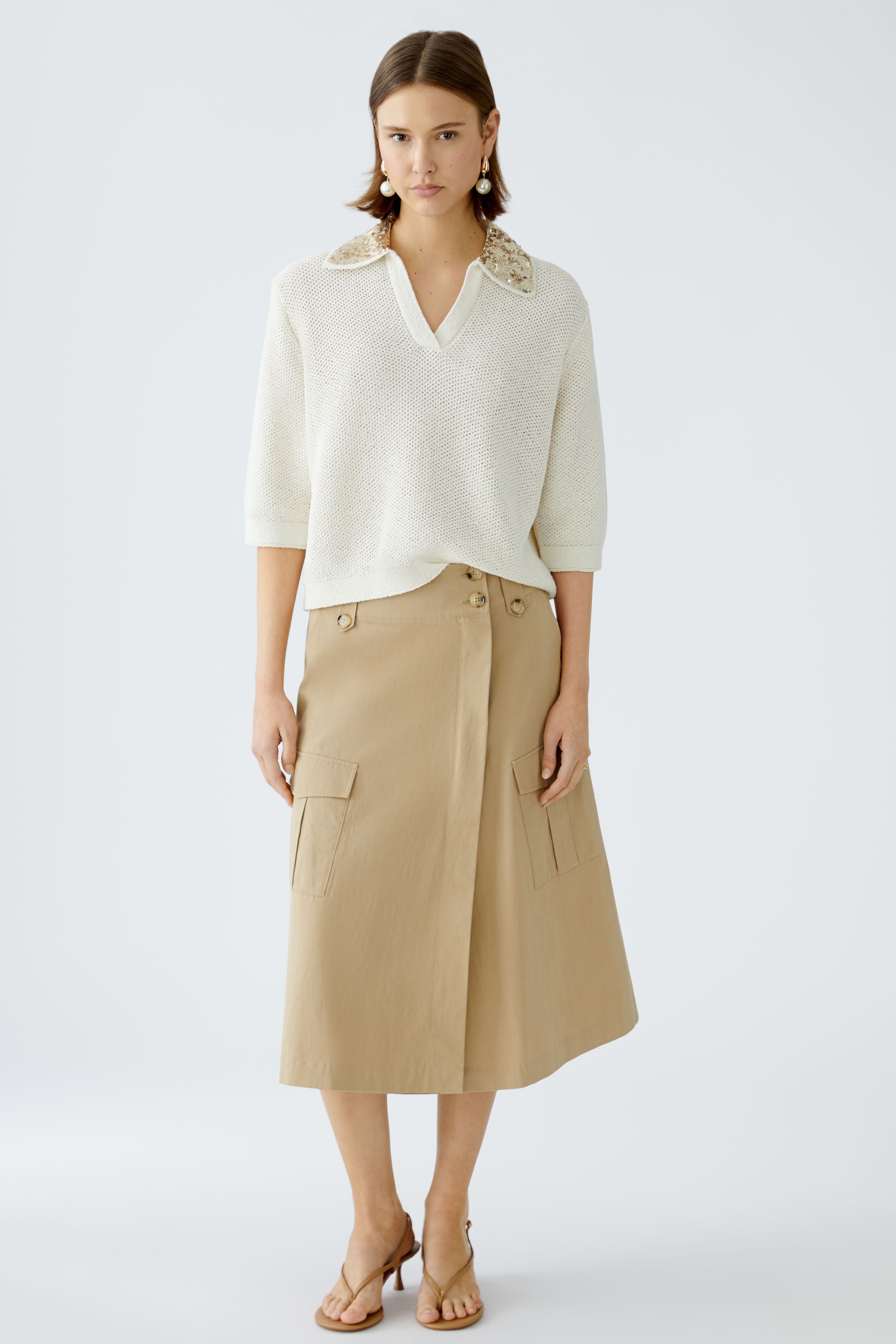 Collared Jumper - Cream