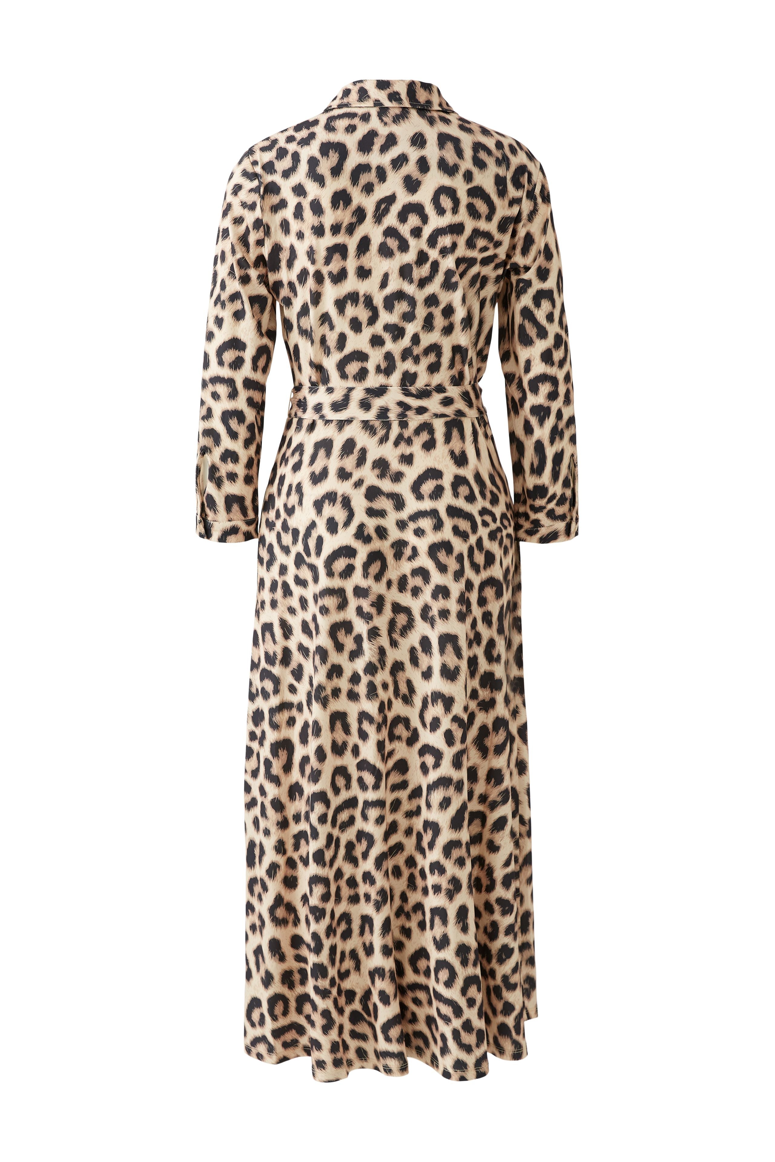 Shirt Dress - Leopard Print