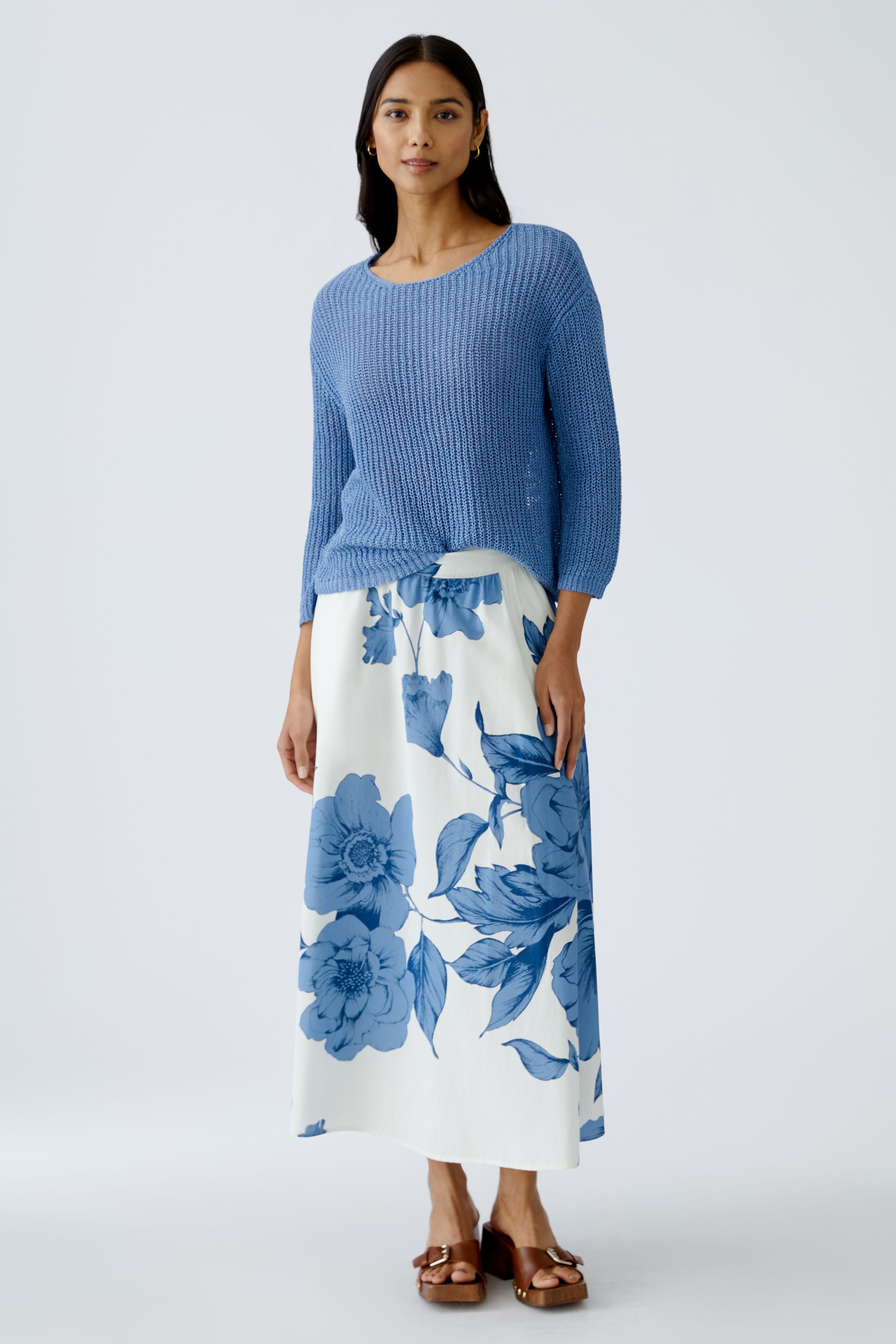 Knitted Jumper - Ocean Blue