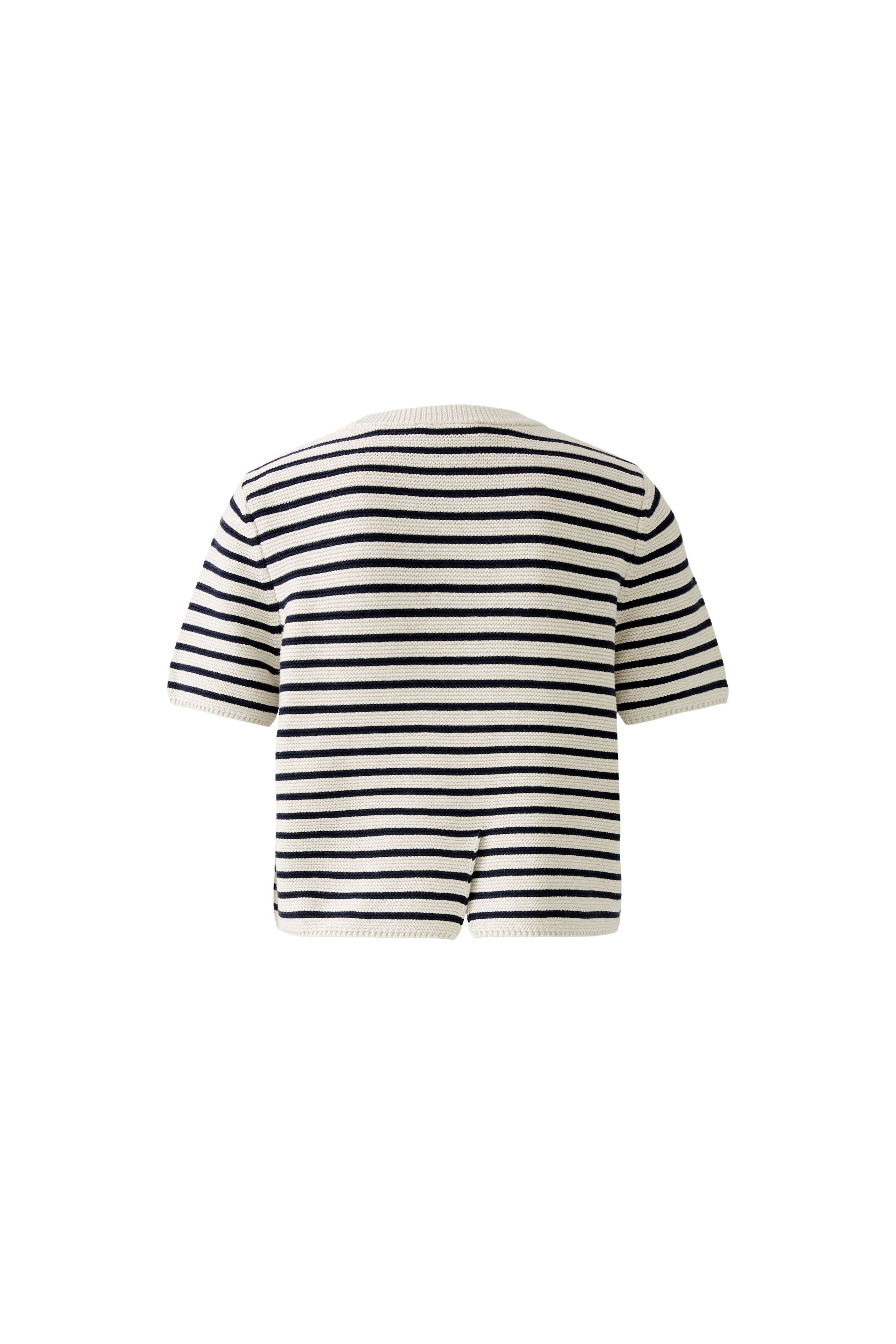 Short-Sleeved Jumper - Stone/Navy