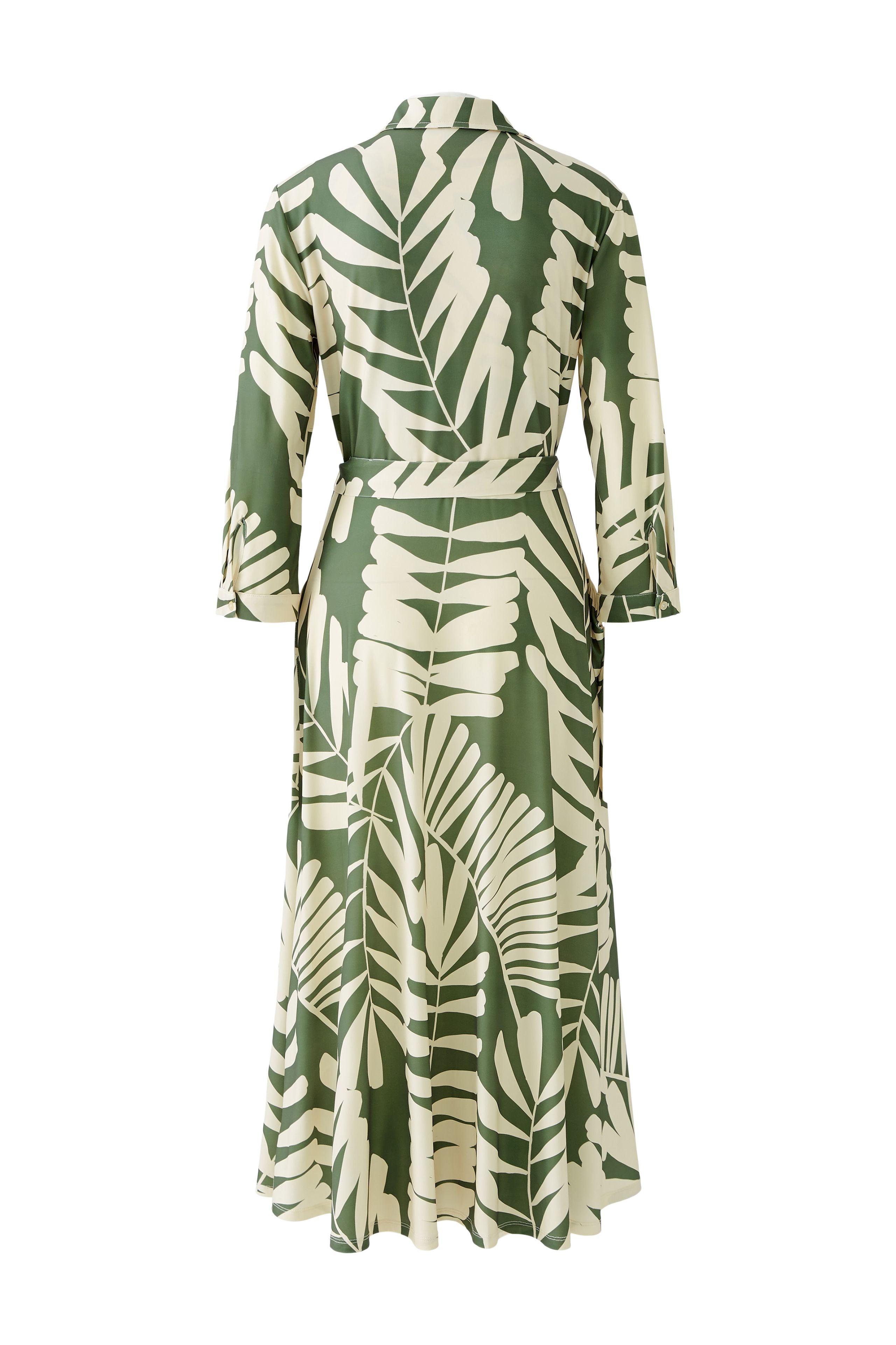 Shirt Floral Dress - Green/White