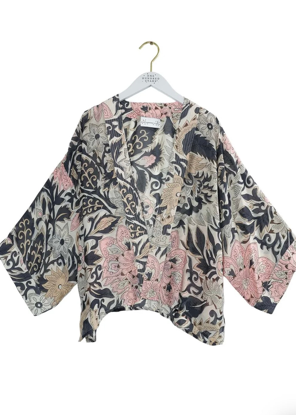 Block Kimono - Taupe