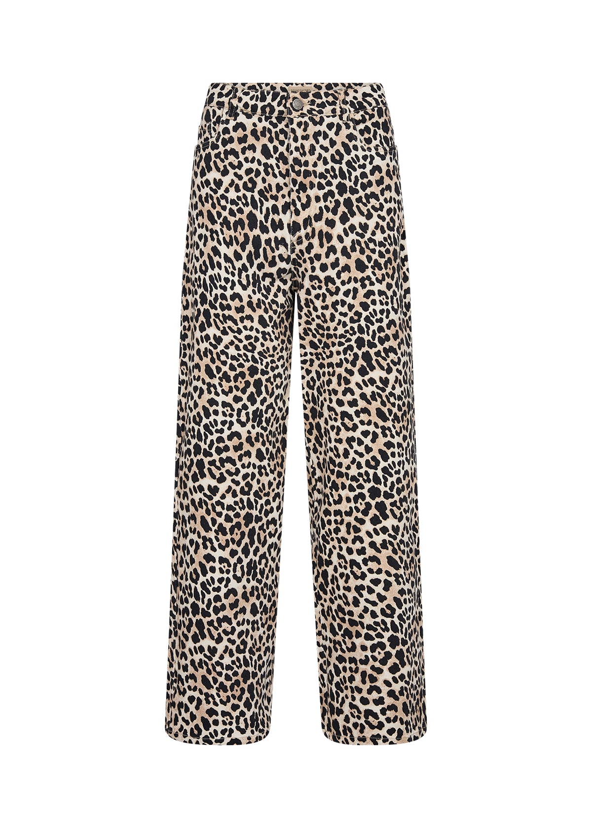 Owena Wide Leg Jeans - Animal Print