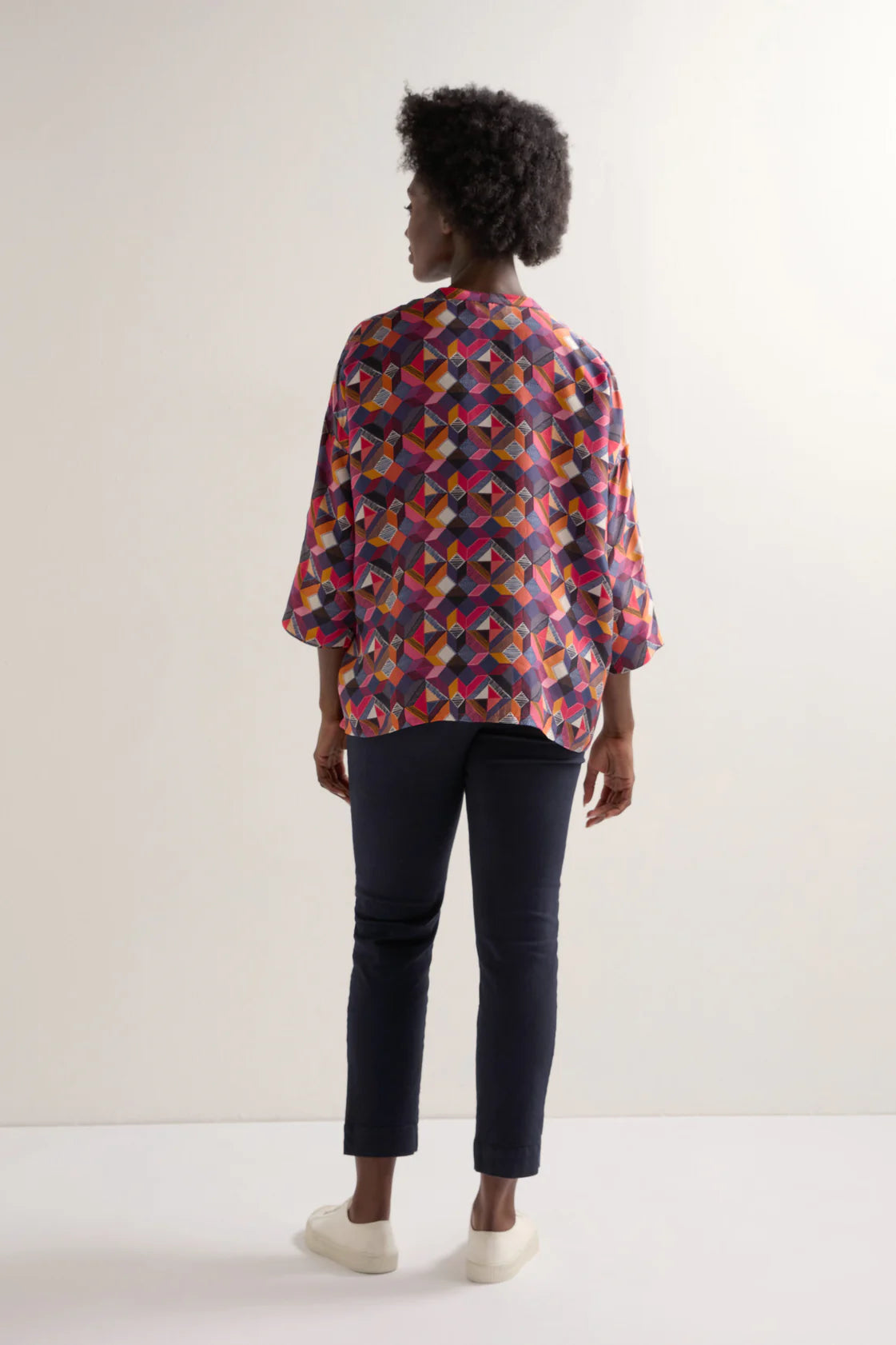 Small Stitched Squares Shirt - Multi