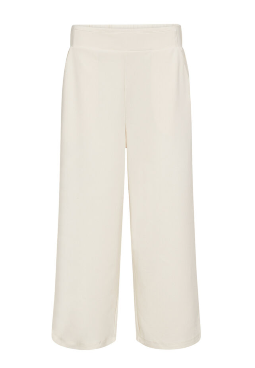 Siham Wide Leg Trousers - Cream