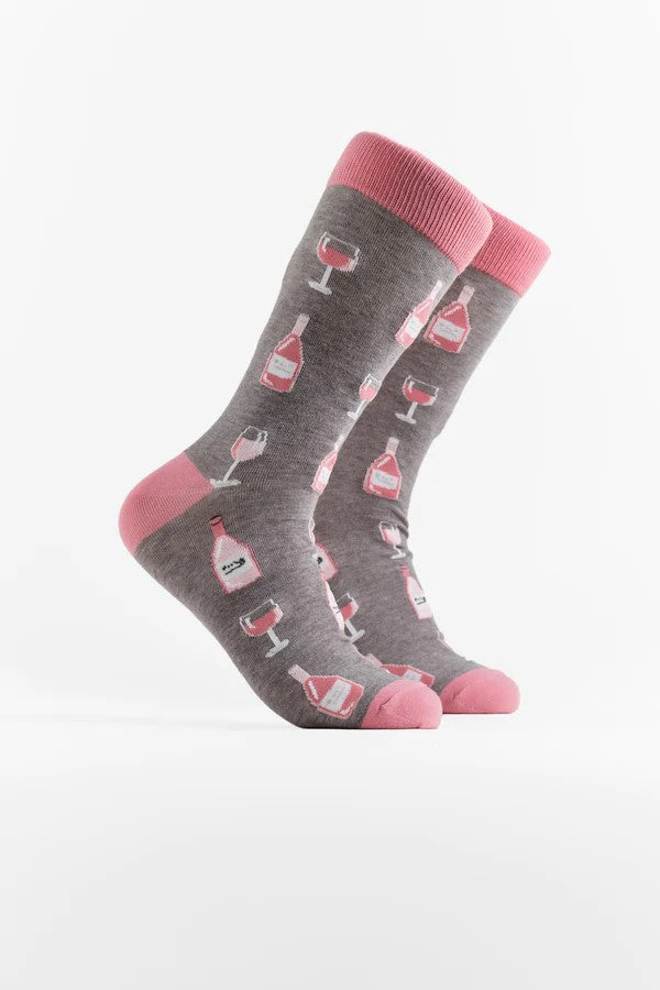 Rose O'Clock Socks in Grey