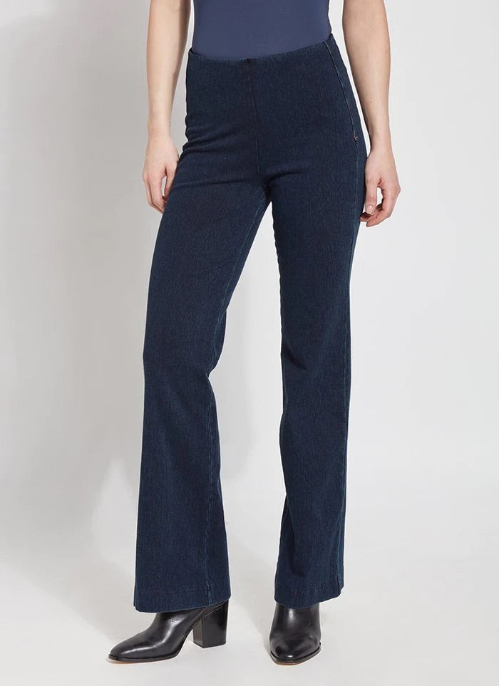 Wide Leg Pull on Jean in Indigo